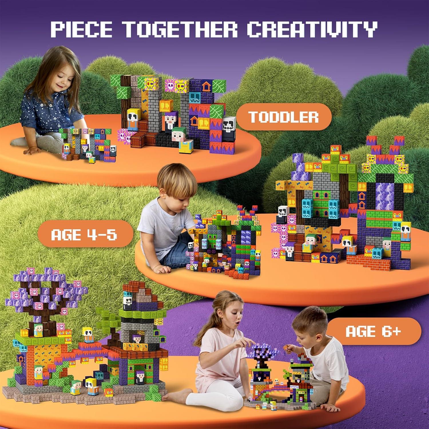 Bloques Magnéticos GobiDex 100PCS Juguetes de Construcción 3+