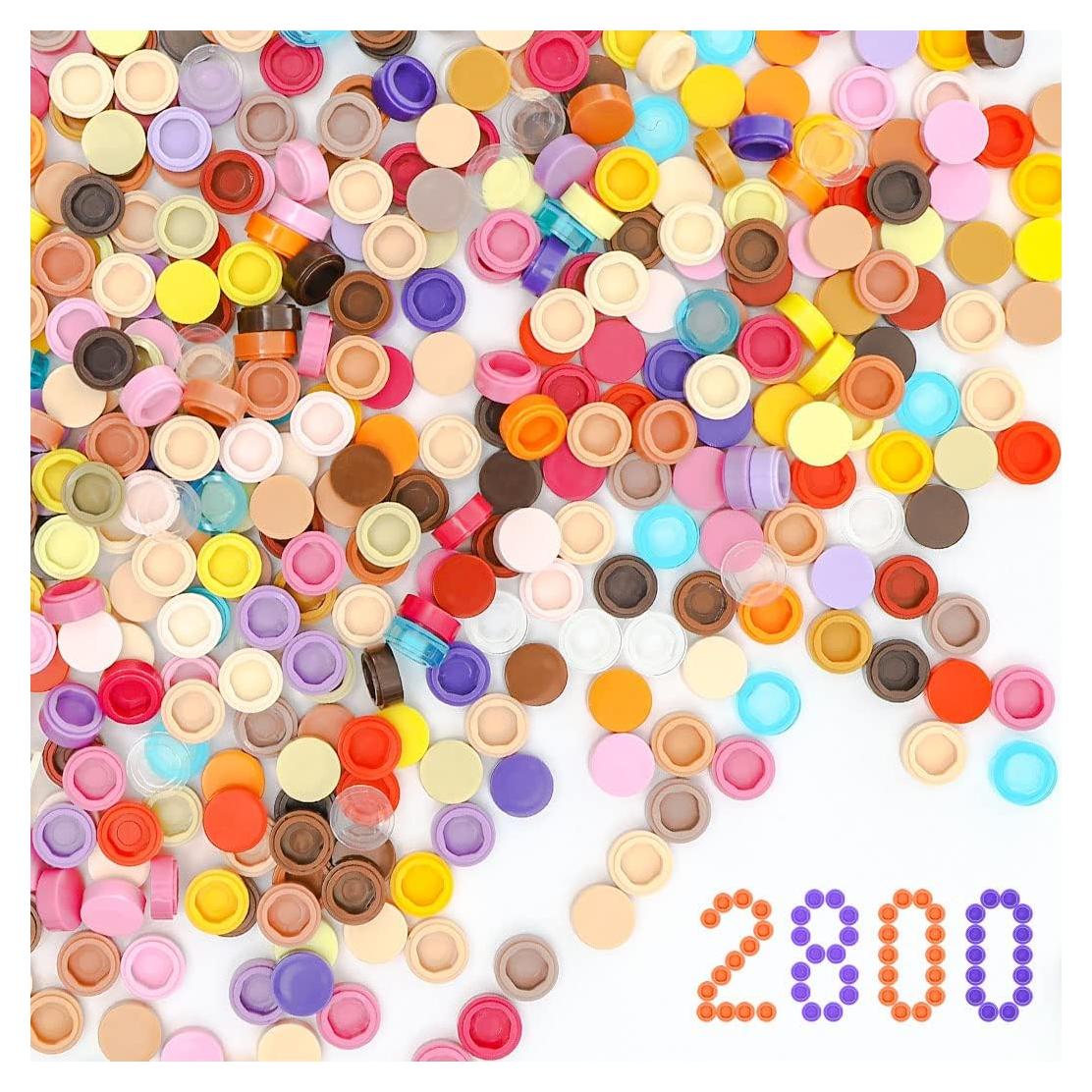 2800 Piezas Ladrillos Pixel Etarnfly 1x1 Multicolor