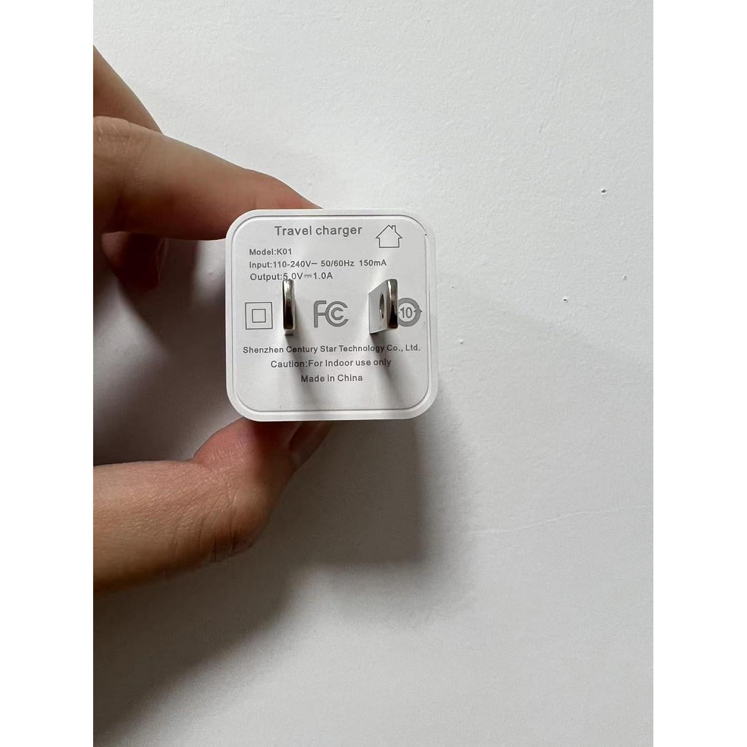 Cargador de Pared USB 5W + Cable 6 pies MFi para iPhone