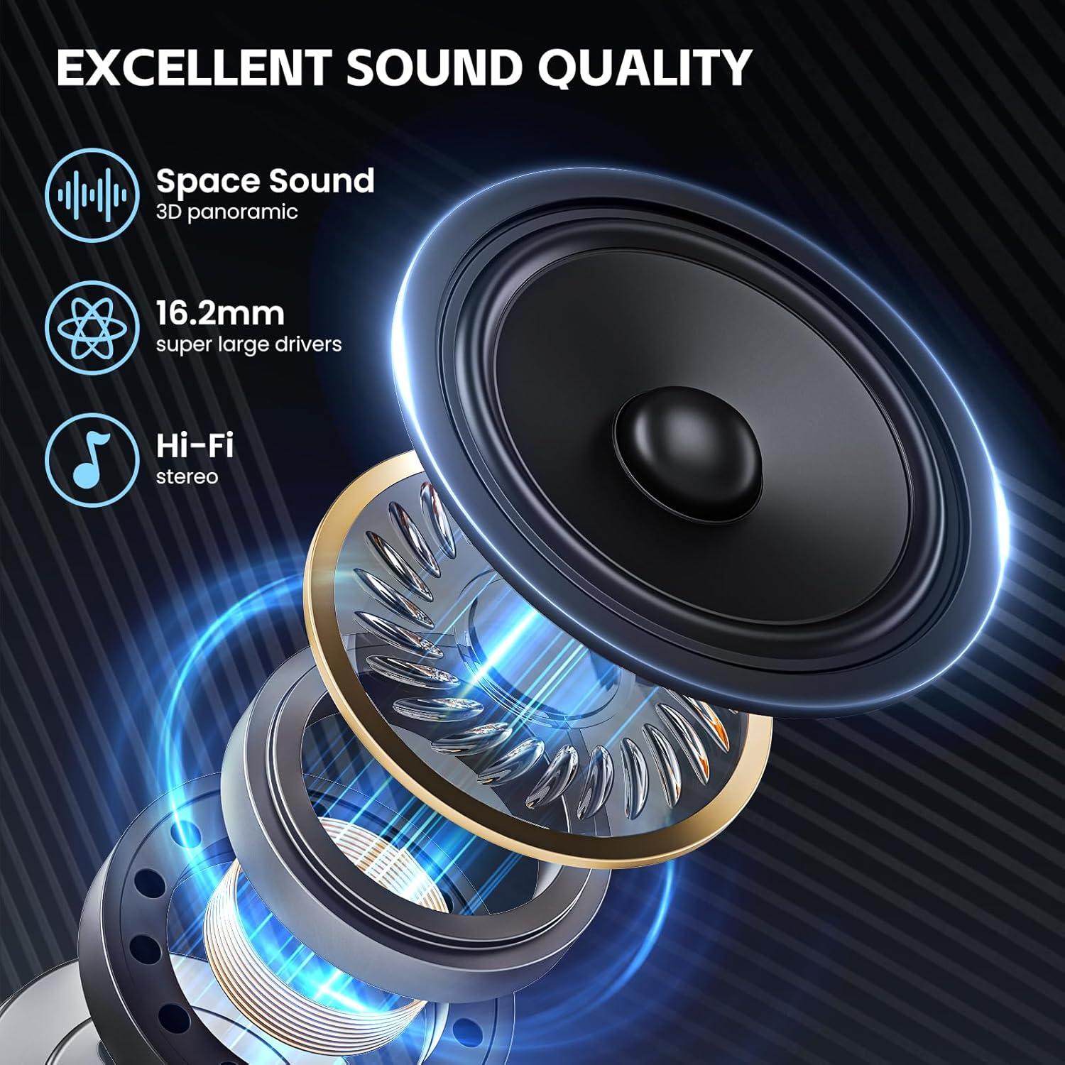 Auriculares Inalámbricos TRAUSI T6 Bluetooth 5.4 50h Impermeables