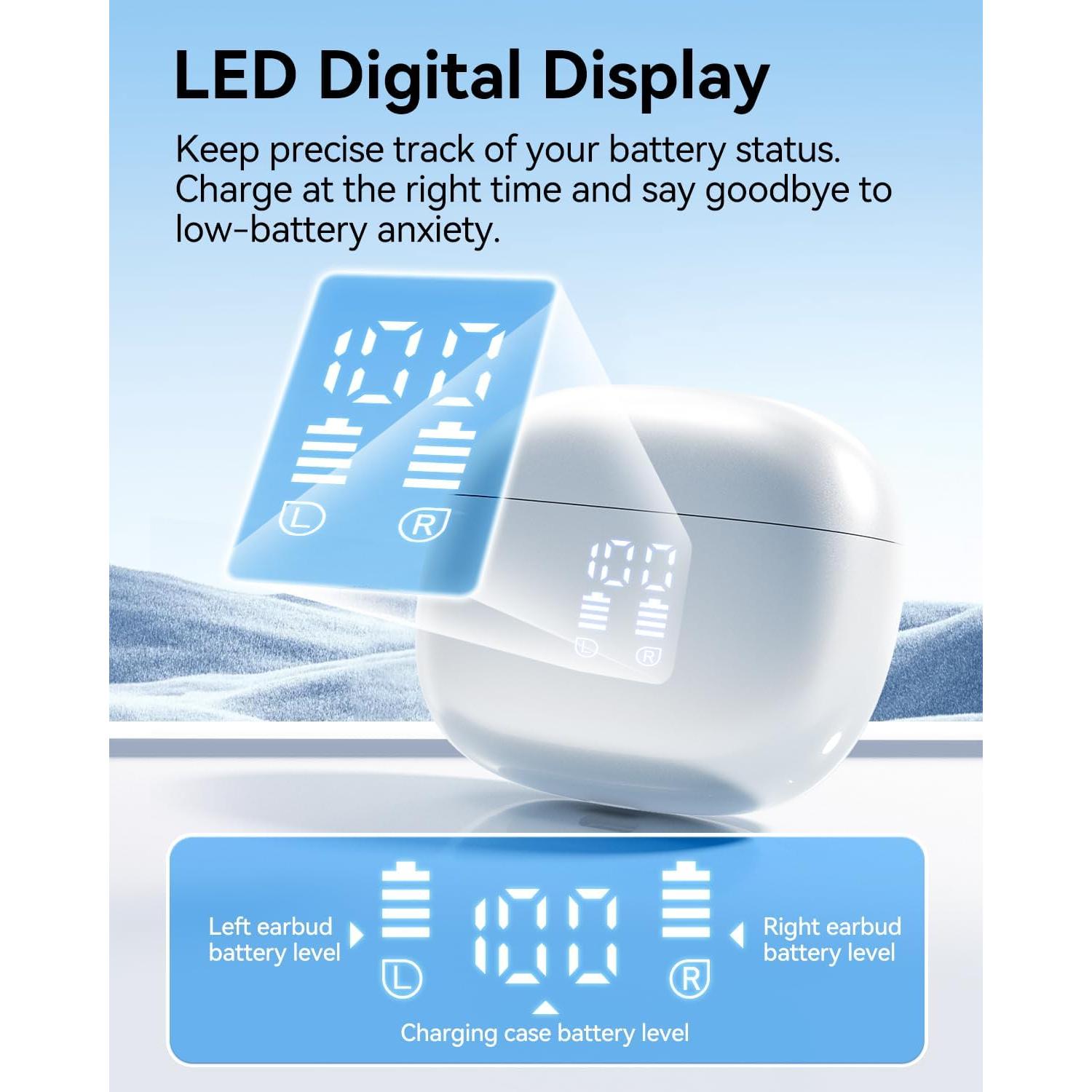 Auriculares Inalámbricos HUIFU T12 Bluetooth 5.3 IPX7 40H