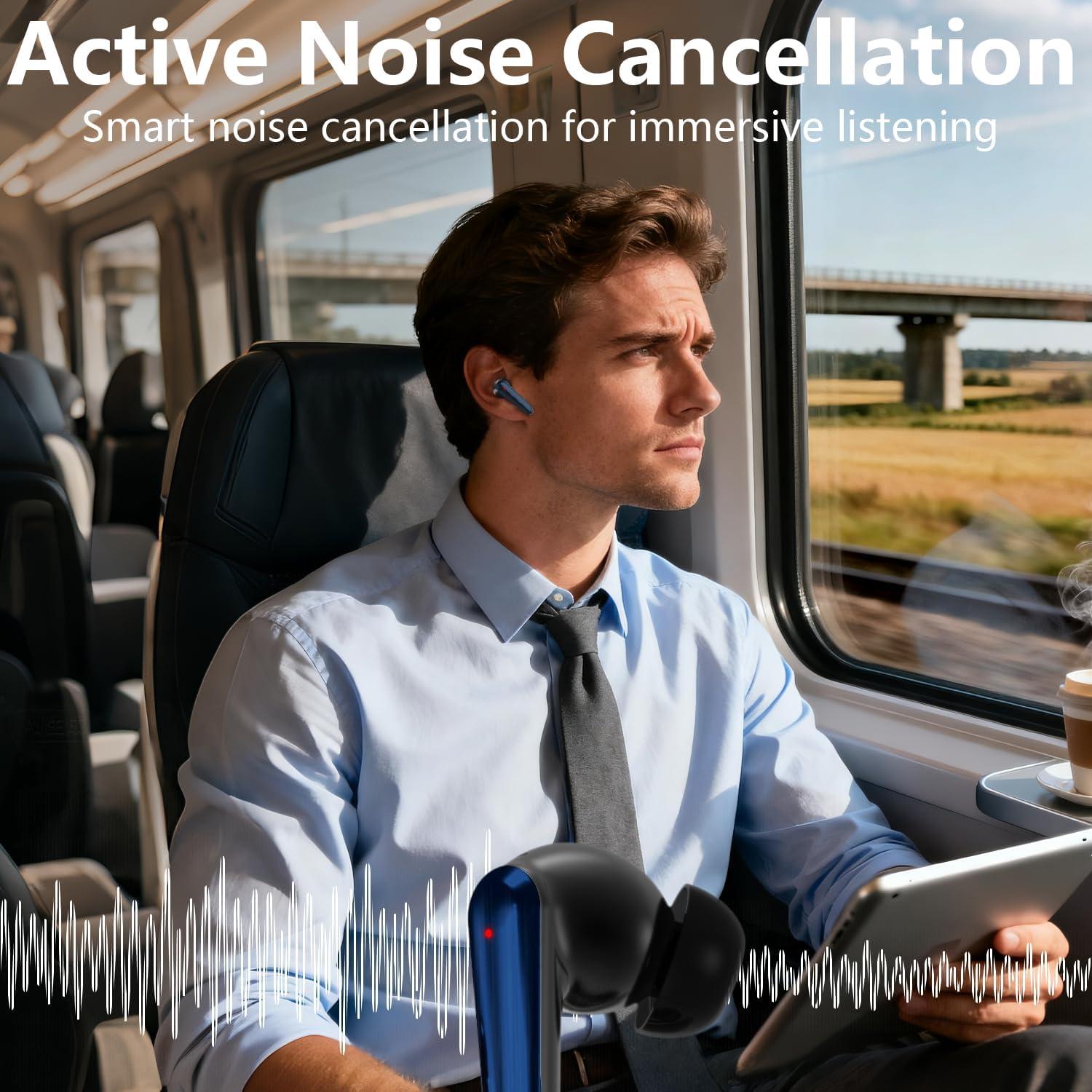 Auriculares Inalámbricos KVANCE Airdopes 141 con ANC 60H