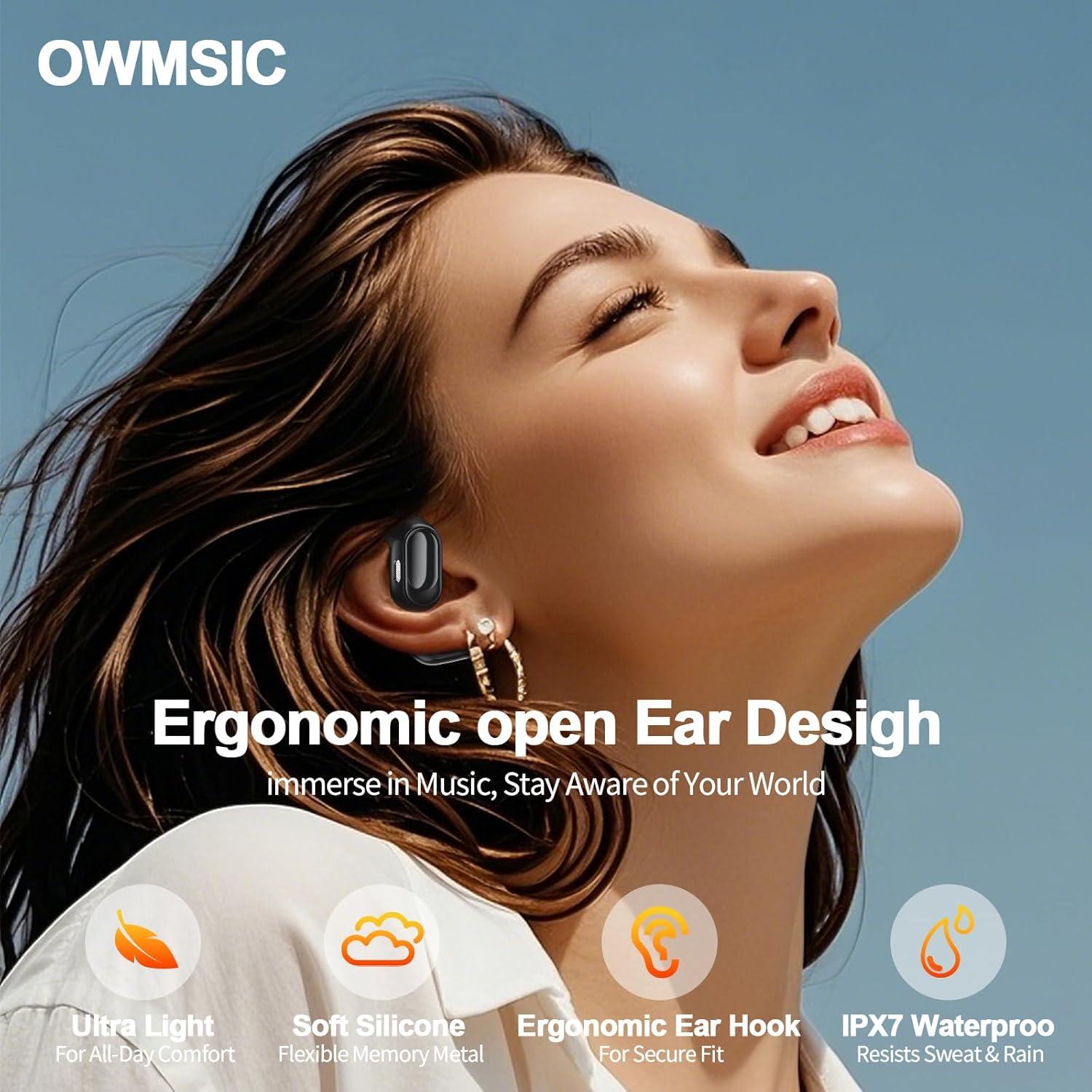 Auriculares Inalámbricos OWMSIC ET01 Bluetooth 5.4 IPX7 67h