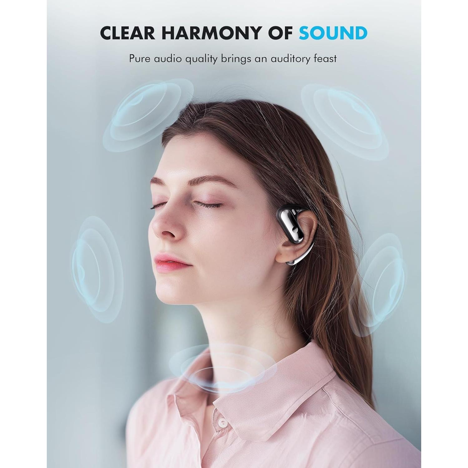 Auriculares Inalámbricos Boytond Q28 Abiertos Bluetooth 5.3 IPX7