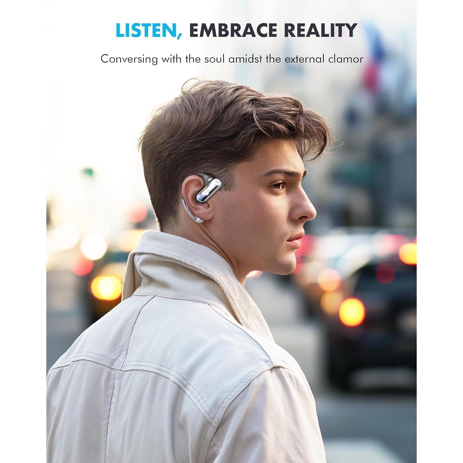 Auriculares Inalámbricos Boytond Q28 Abiertos Bluetooth 5.3 IPX7