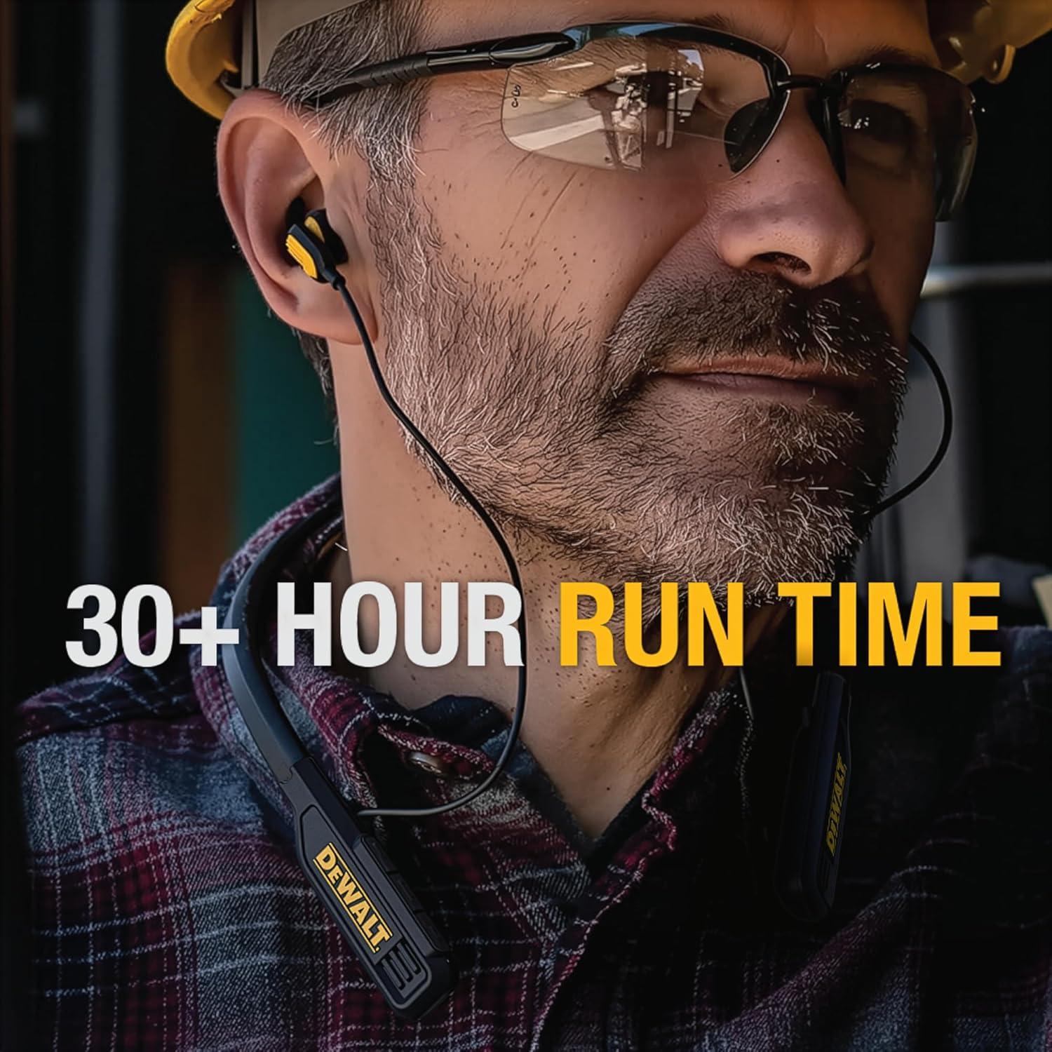 Auriculares Bluetooth DEWALT Jobsite Pro Cuello Negro 30H