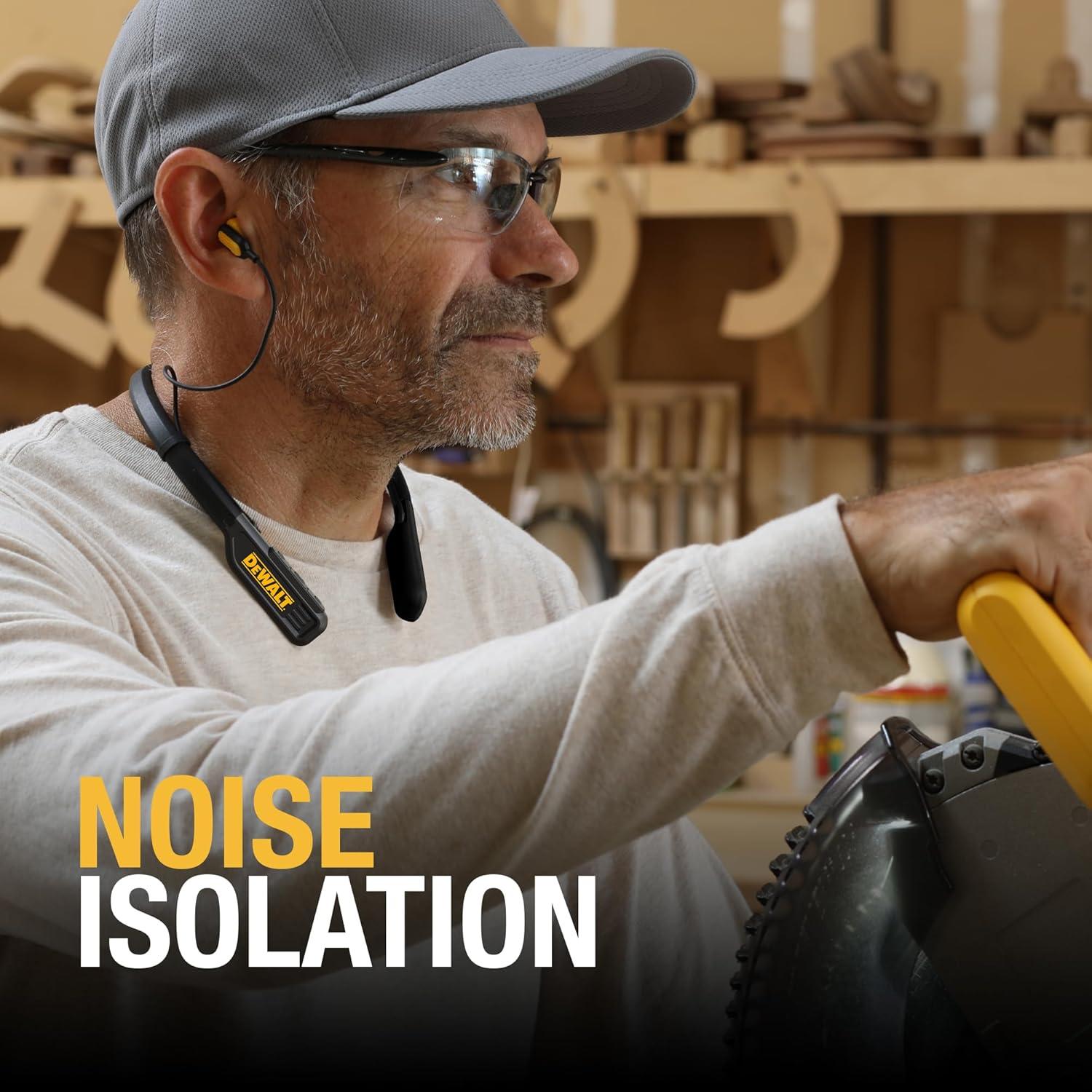 Auriculares Bluetooth DEWALT Jobsite Pro Cuello Negro 30H