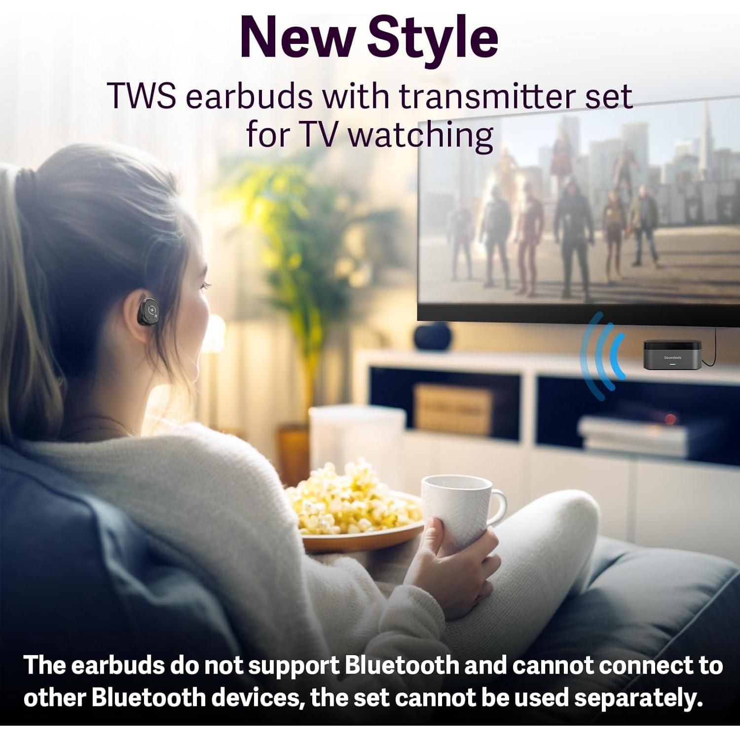 Auriculares Inalámbricos Soundodo E3Pro para Televisión TWS