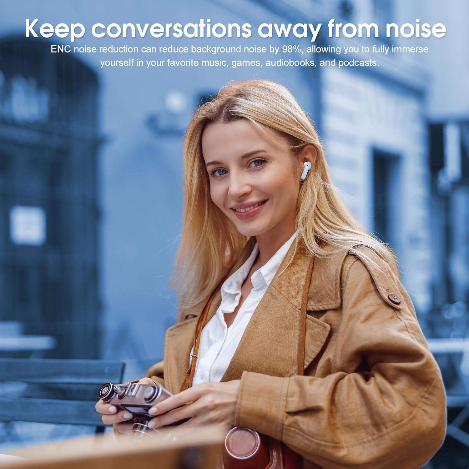 Auriculares Inalámbricos AOSRAU H69 Bluetooth 5.4 Estéreo IP7