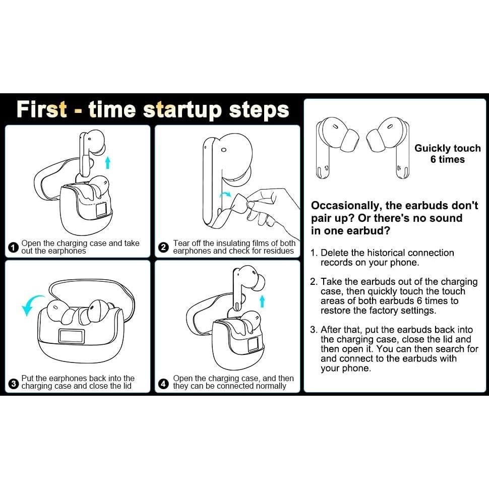 Auriculares Inalámbricos Ahorala 007 Bluetooth 5.4 IPX5 40H