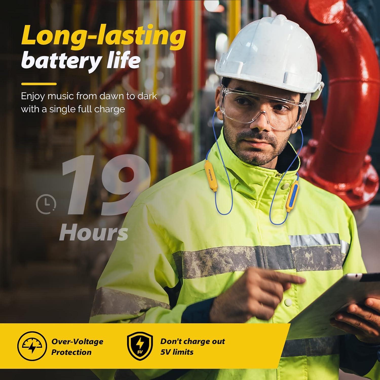 Auriculares In-Ear Bluetooth MIPEACE MI08 Amarillo 19h Batería