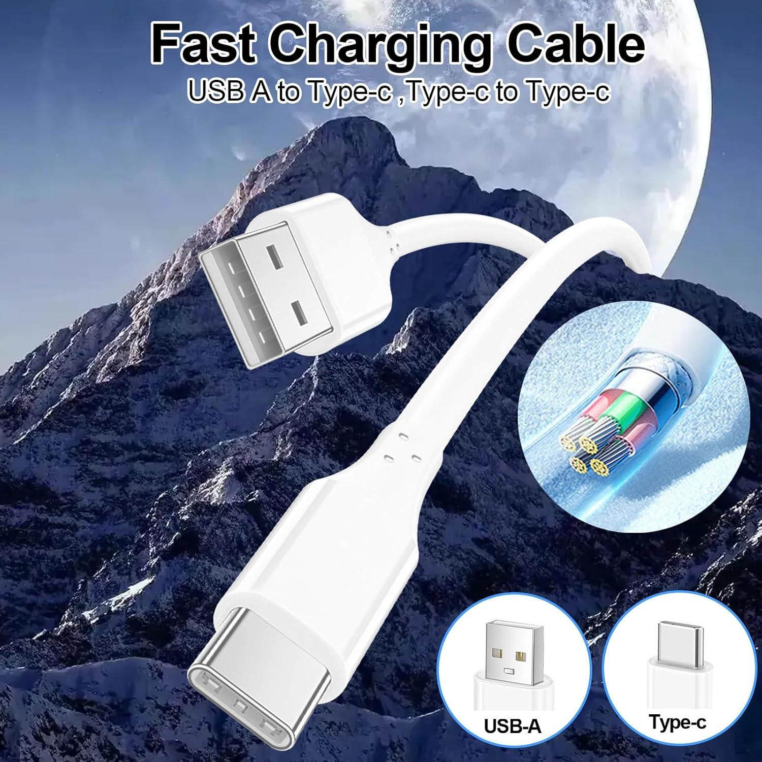 Paquete de 4 Cables USB-C 60W Famoby 0.94m Carga Rápida