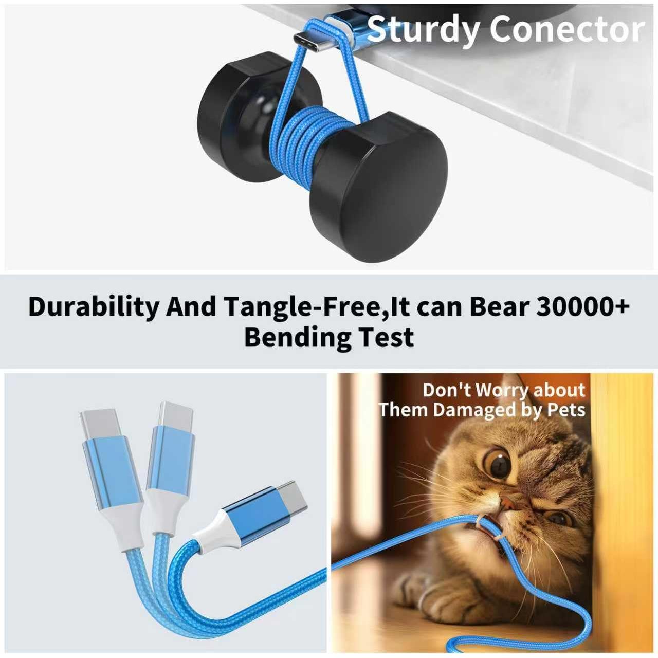 Paquete de 6 Cables USB-C FDNVKTT Carga Rápida 0.91-3.05m