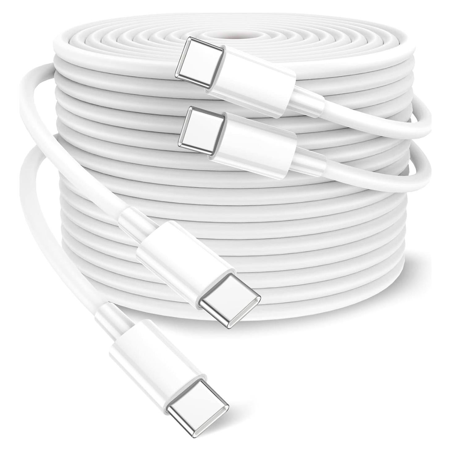 Cable USB C a USB C 100W Durcord 3m Carga Rápida 2-Pack