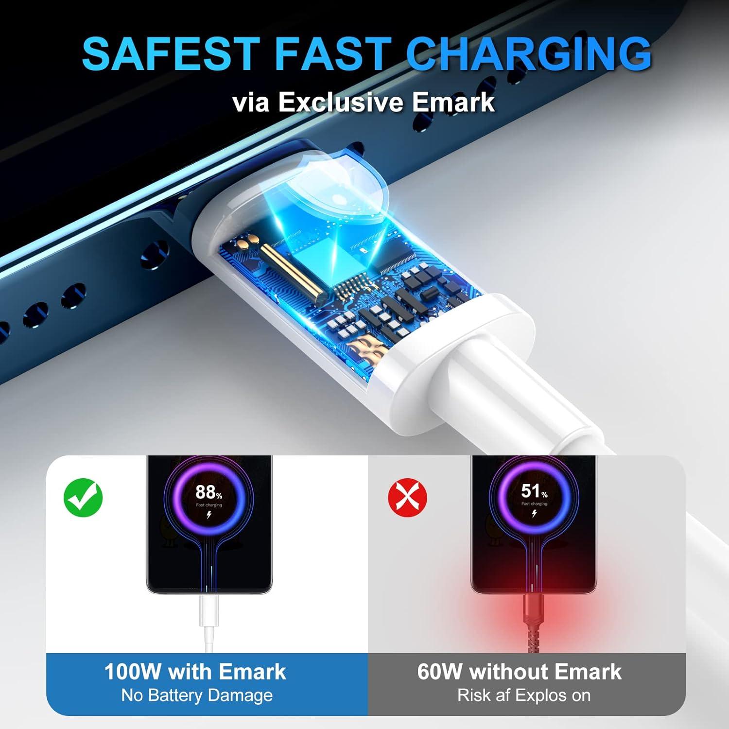 Cable USB C a USB C 100W Durcord 3m Carga Rápida 2-Pack