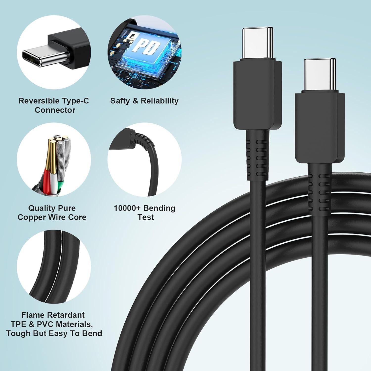 Cargador Rápido 25W Samsung Galaxy Tipo C + Cable 10 pies
