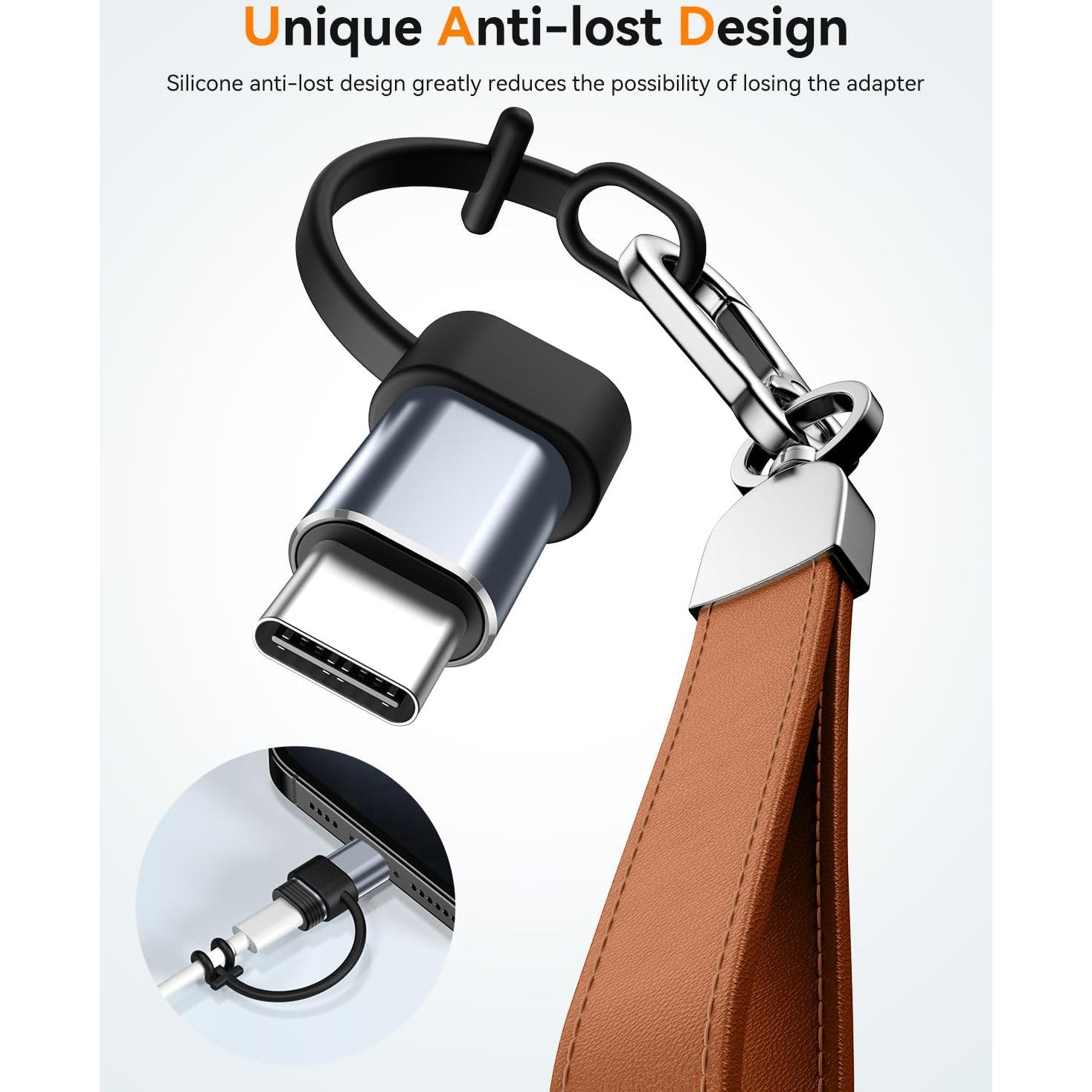 Adaptador Lightning a USB C Temdan 4 Pack para iPhone 15-17