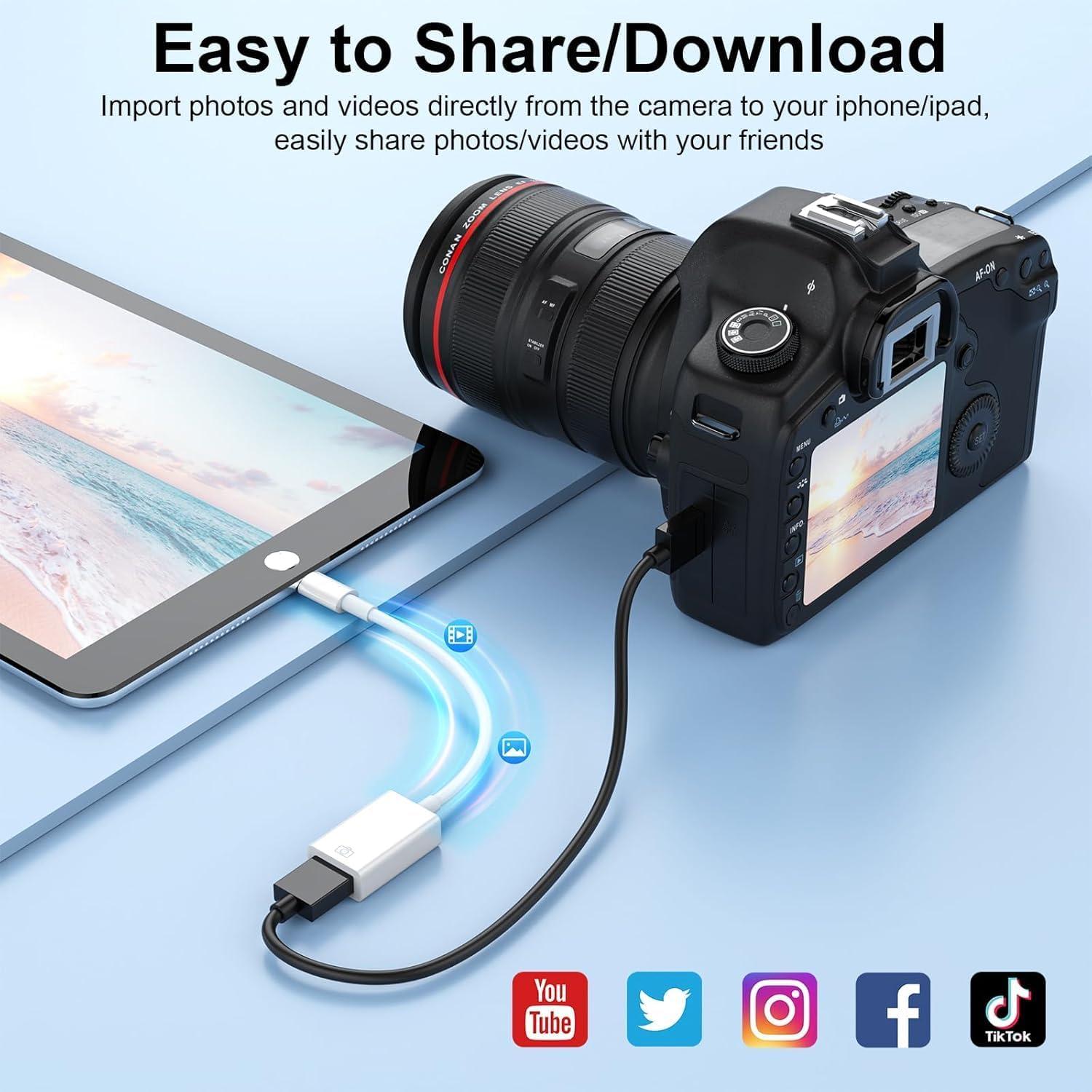 Adaptador de cámara Lightning a USB 3.0 esbeecables