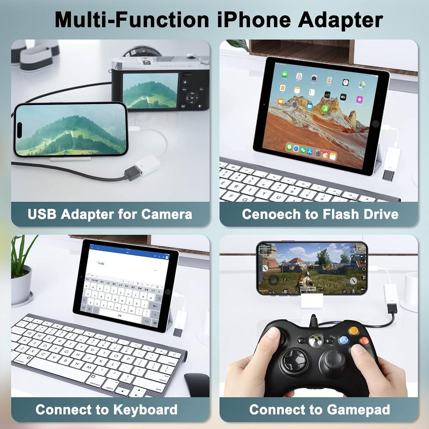 Adaptador de cámara Lightning a USB 3.0 esbeecables