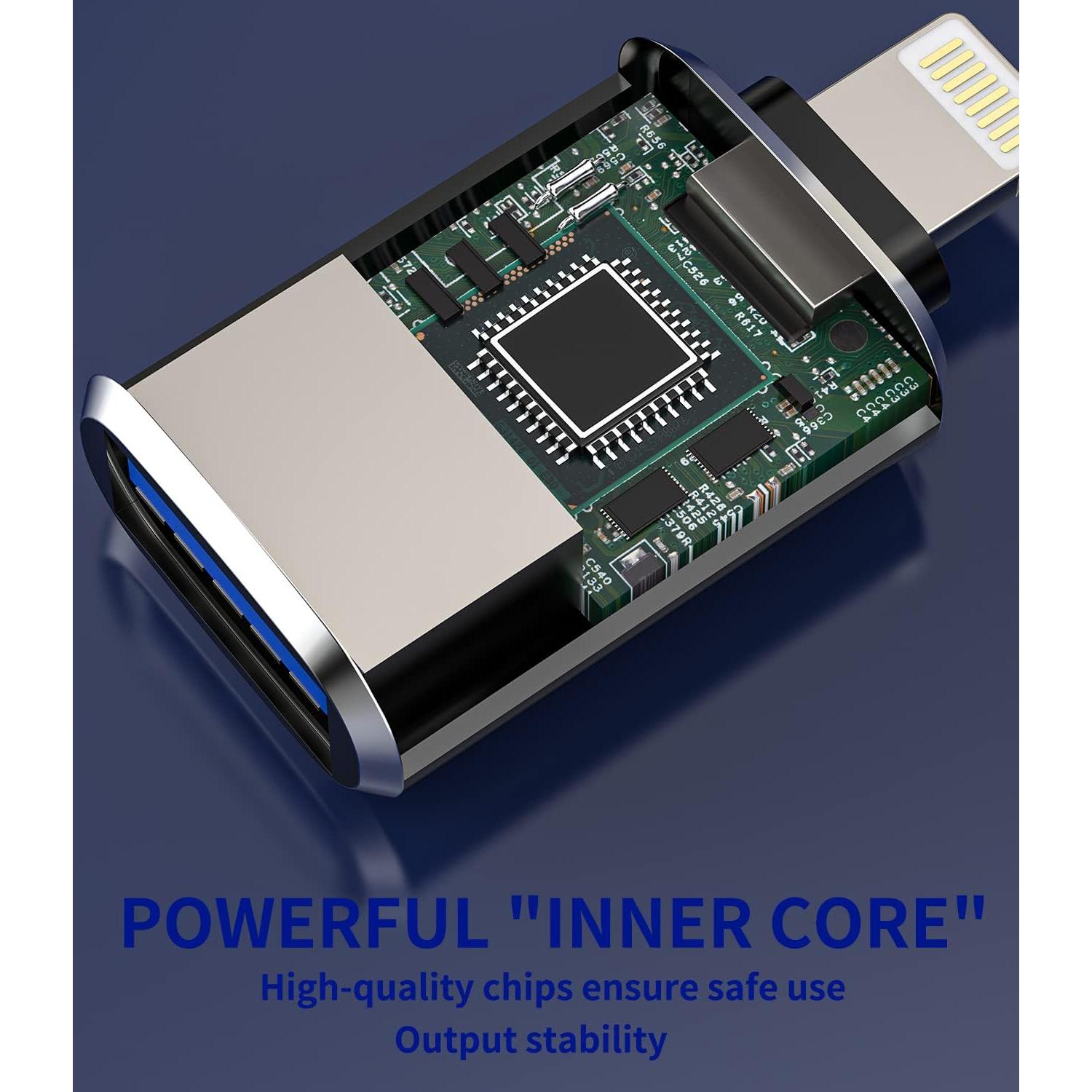 Adaptador OTG Lightning a USB Hembra Zoyuzan - 3 Paquete