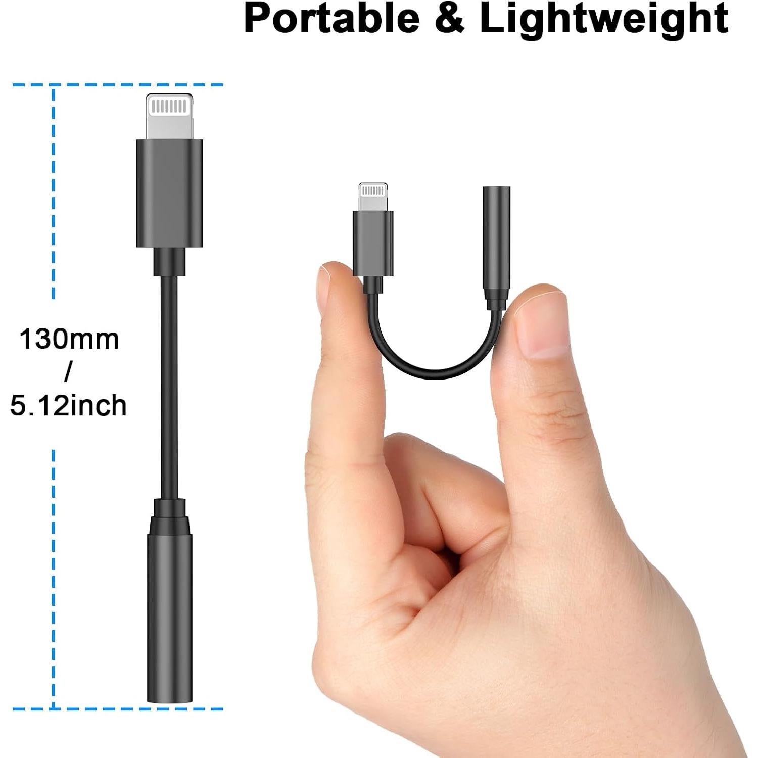 Adaptador de Jack 3.5mm Belcompany para iPhone - 2 Unidades