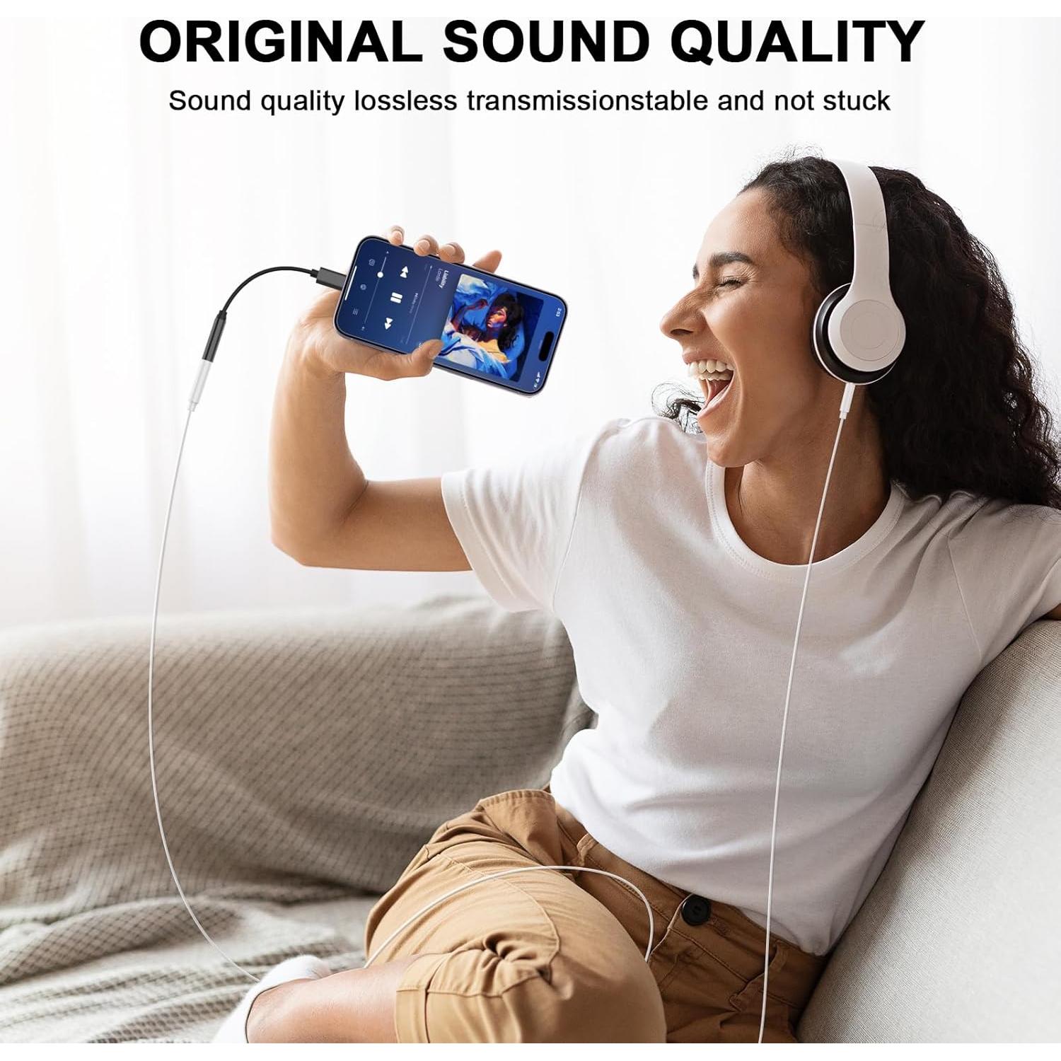 Adaptador de Jack 3.5mm Belcompany para iPhone - 2 Unidades