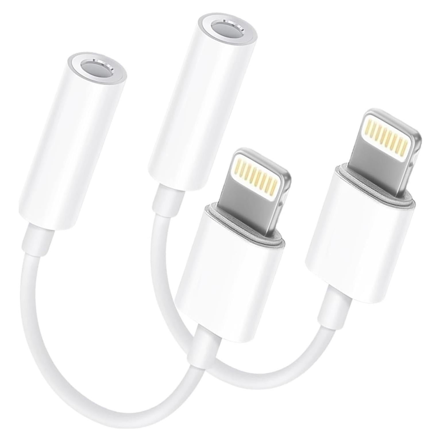 Adaptador Lightning a 3.5mm Belcompany - Paquete de 2