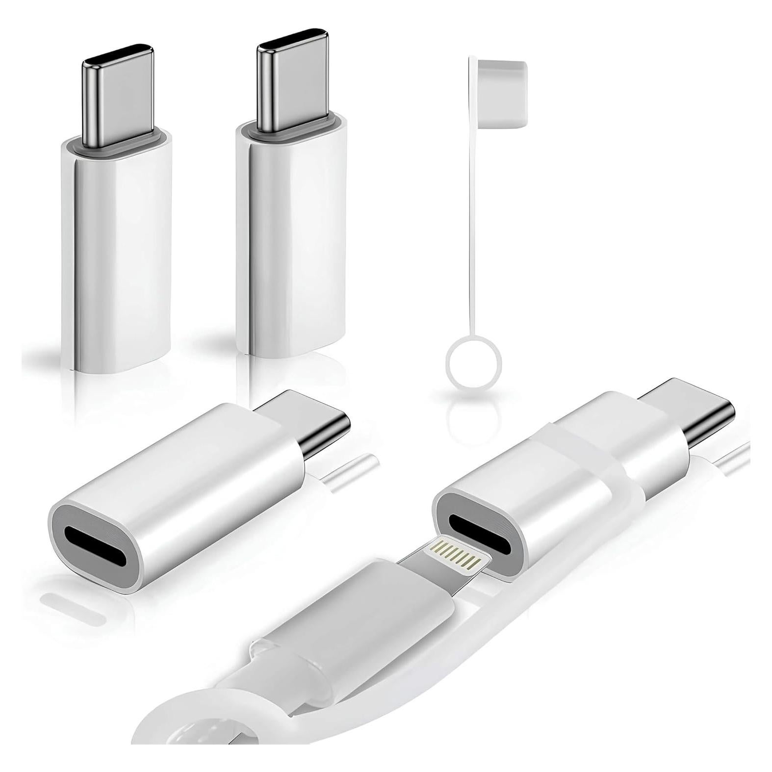 Paquete de 4 Adaptadores Lightning a USB-C 27W Puur House