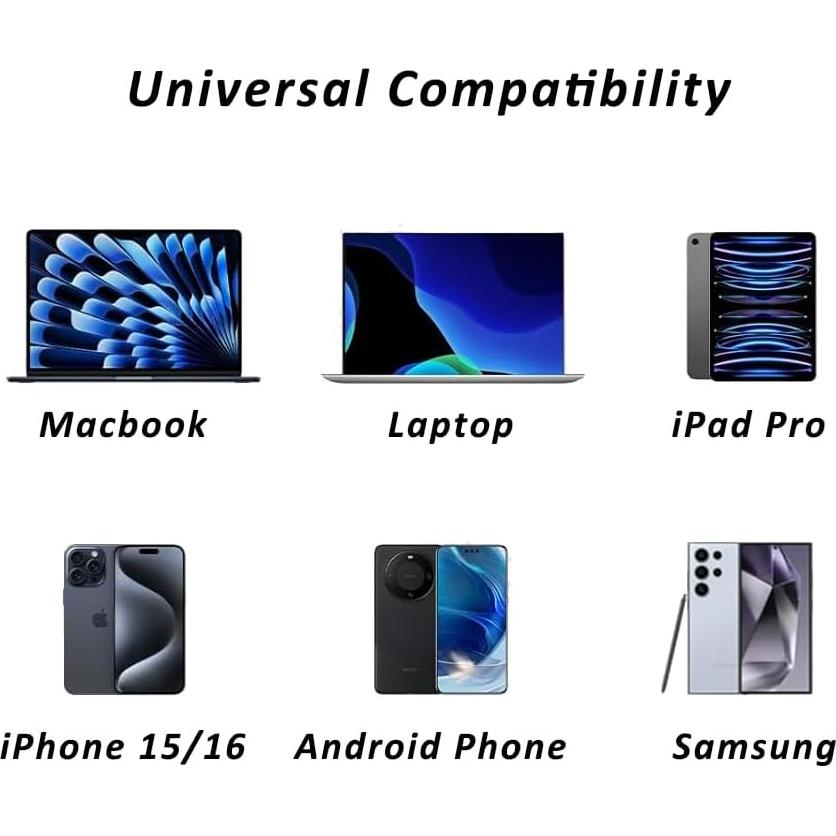 Paquete de 4 Adaptadores Lightning a USB-C 27W Puur House
