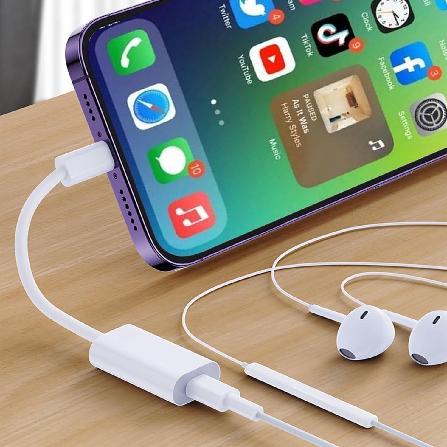 Adaptador USB-C a Lightning Fidioto - Carga y Audio 20W