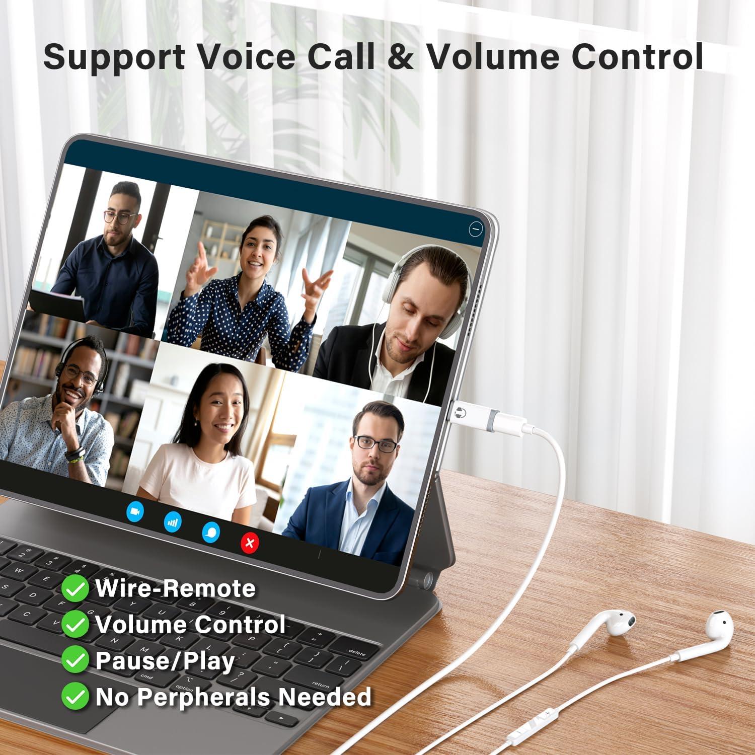 Adaptador de Audio USB-C a Lightning Mxcudu - Compatible iPhone 16/15