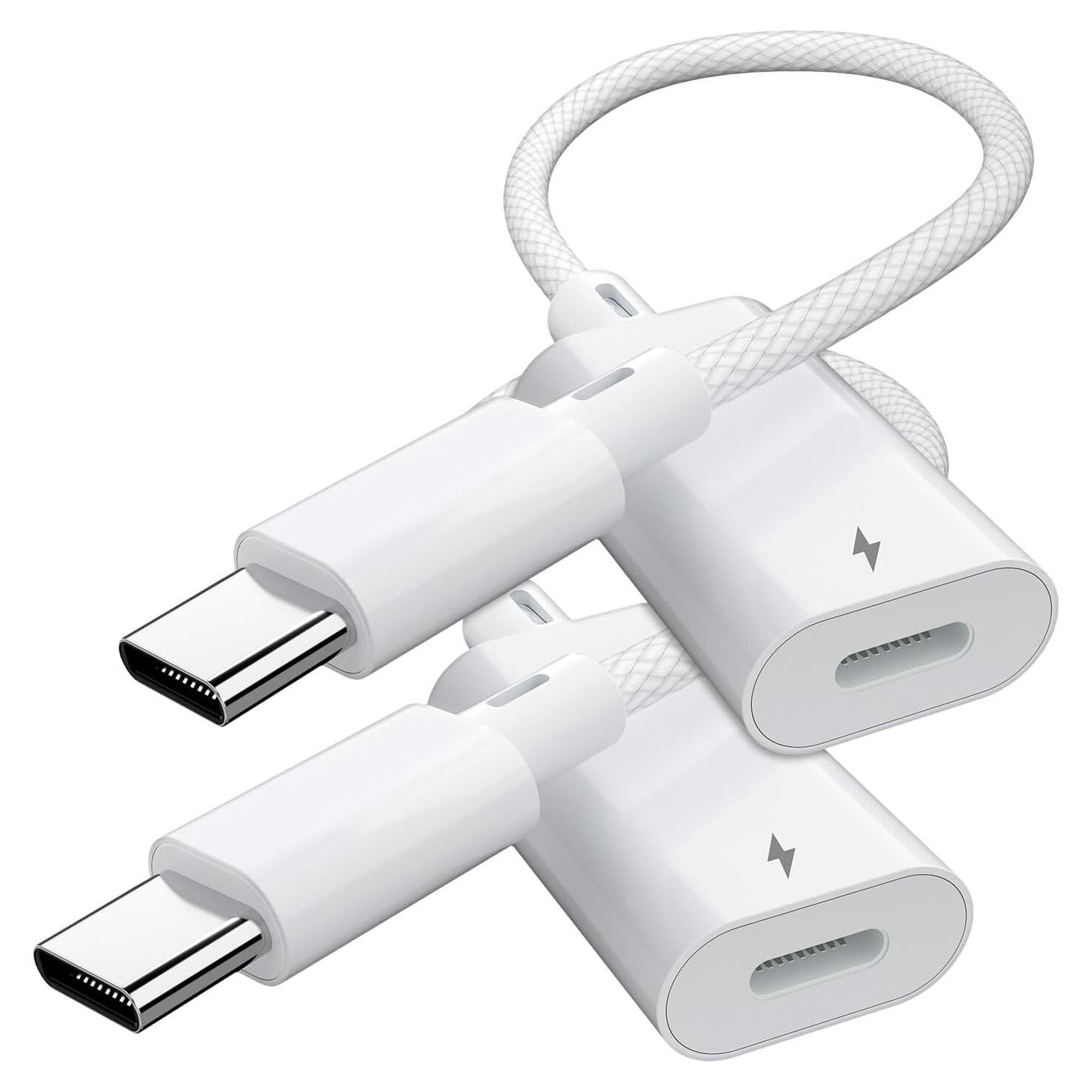 Adaptador USB C a Lightning Mxcudu 2 Pack Carga Rápida 10W