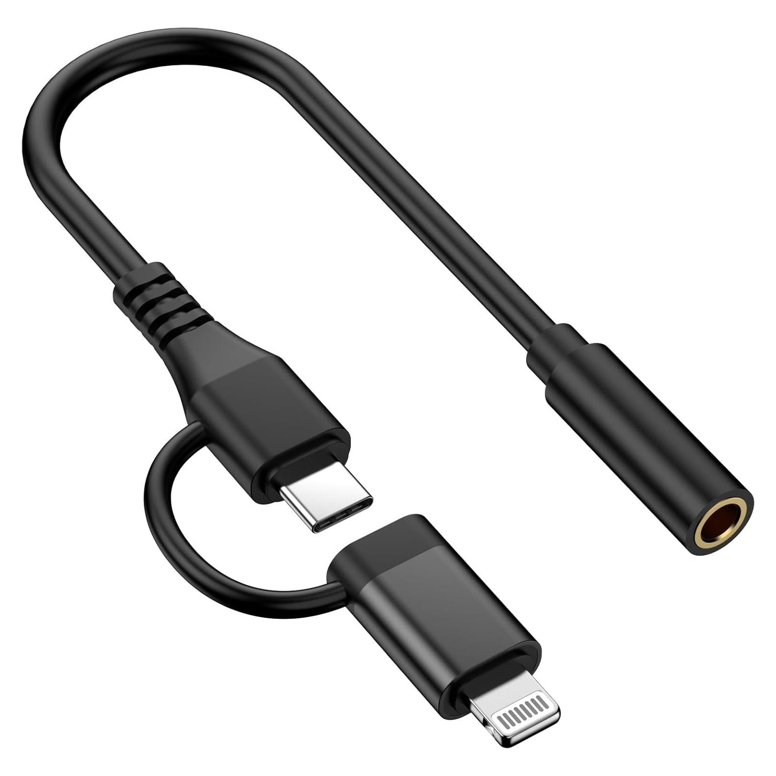 Adaptador de Auriculares 3.5mm a Lightning CREHAO - USB-C