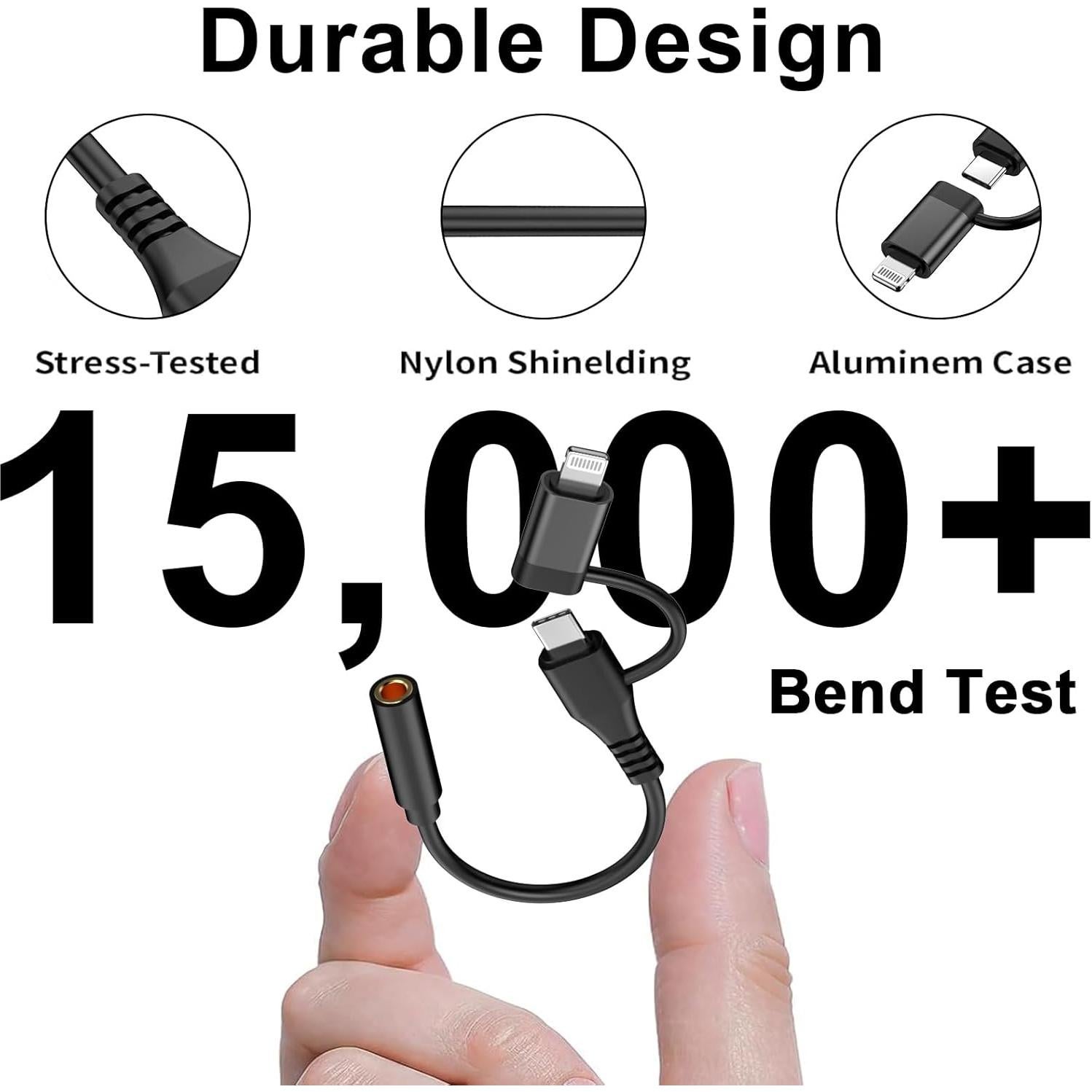 Adaptador de Auriculares 3.5mm a Lightning CREHAO - USB-C