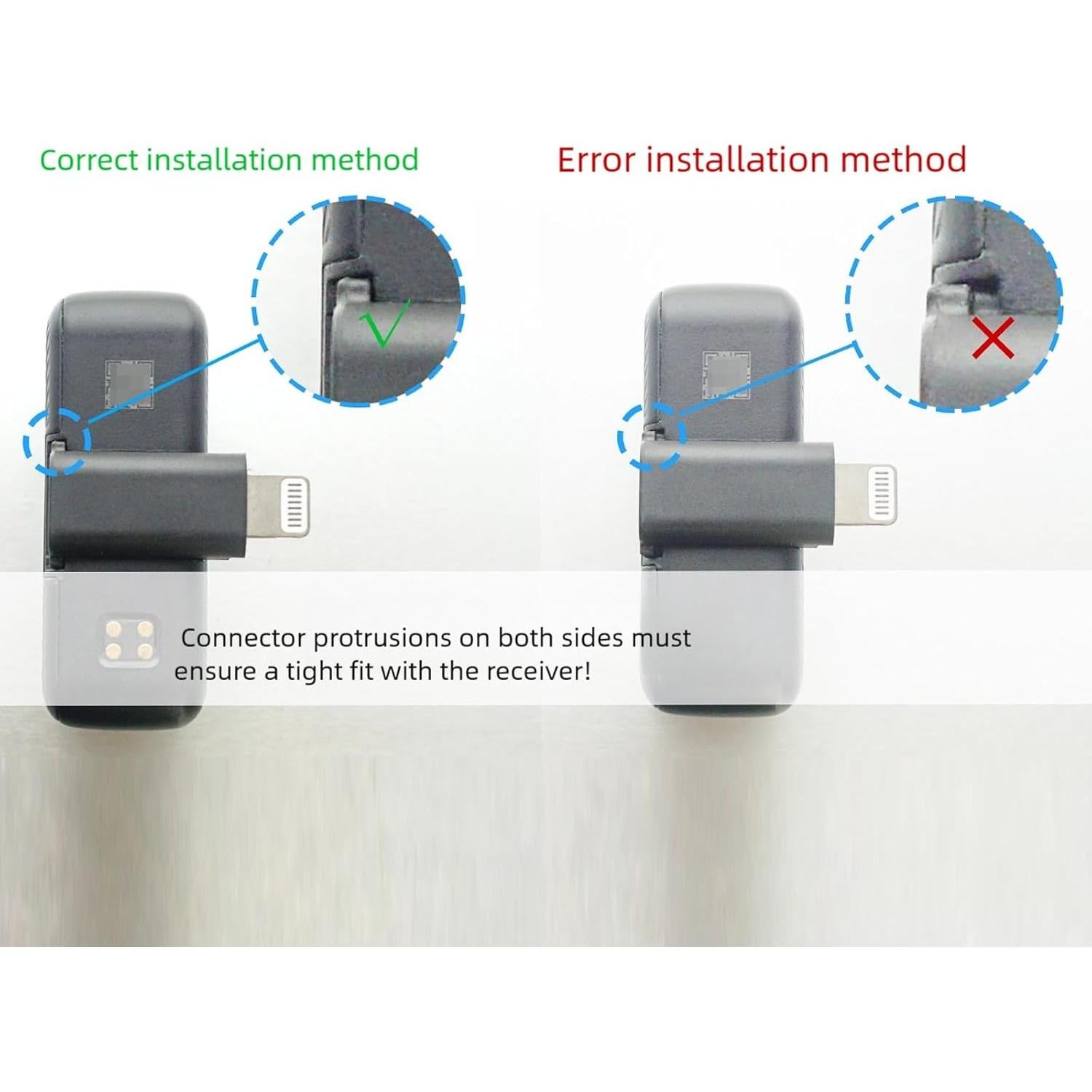 Adaptador DJI Mic Mini para iPhone 14/13/12/11/XS Max/8