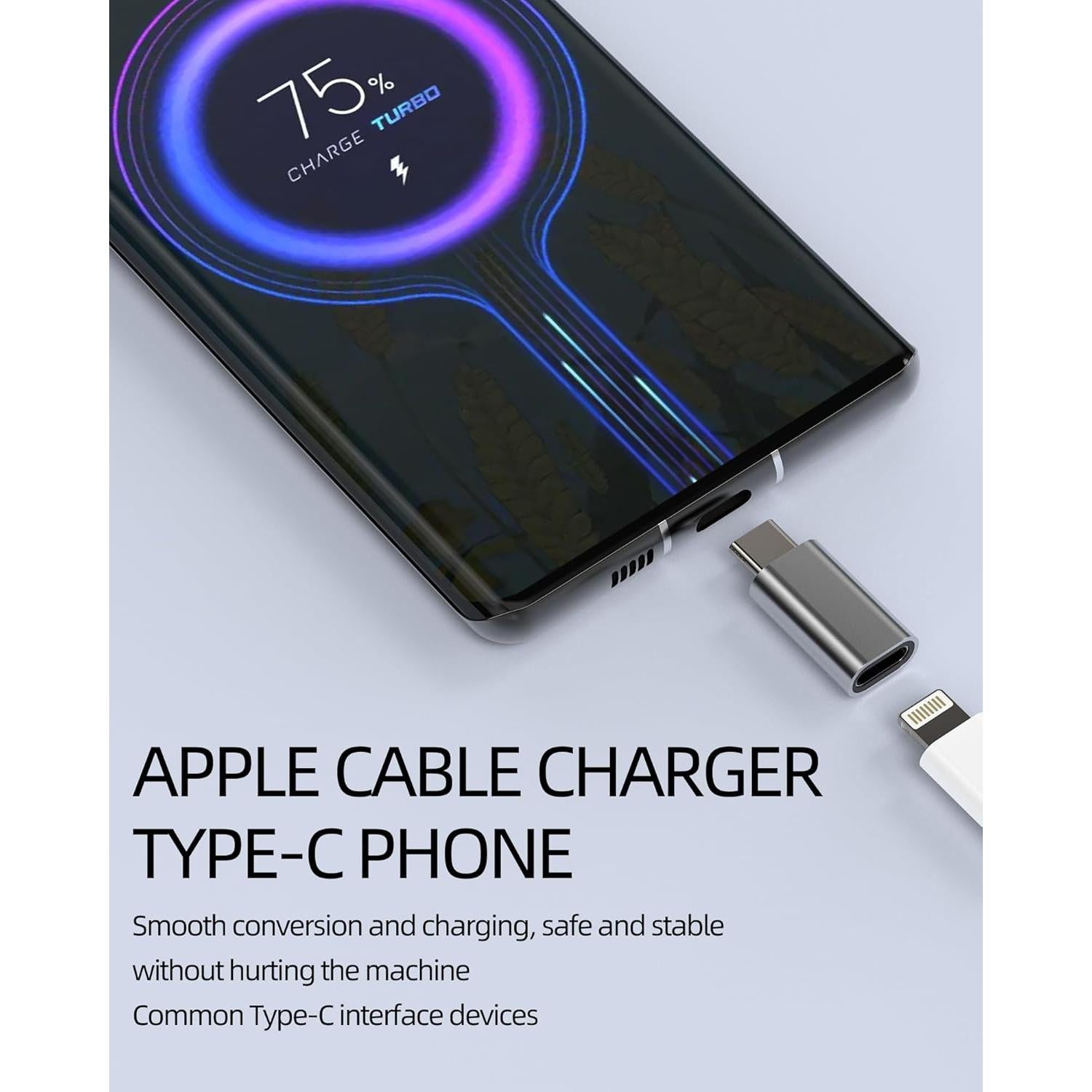 Adaptador USB C Macho a Lightning Hembra - Paquete de 3 - Zoyuzan