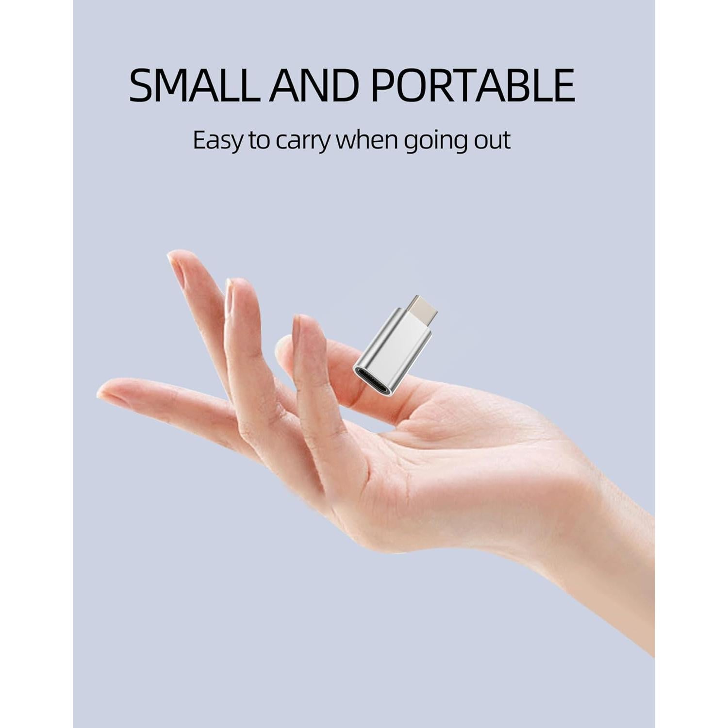 Adaptador USB C Macho a Lightning Hembra - Paquete de 3 - Zoyuzan