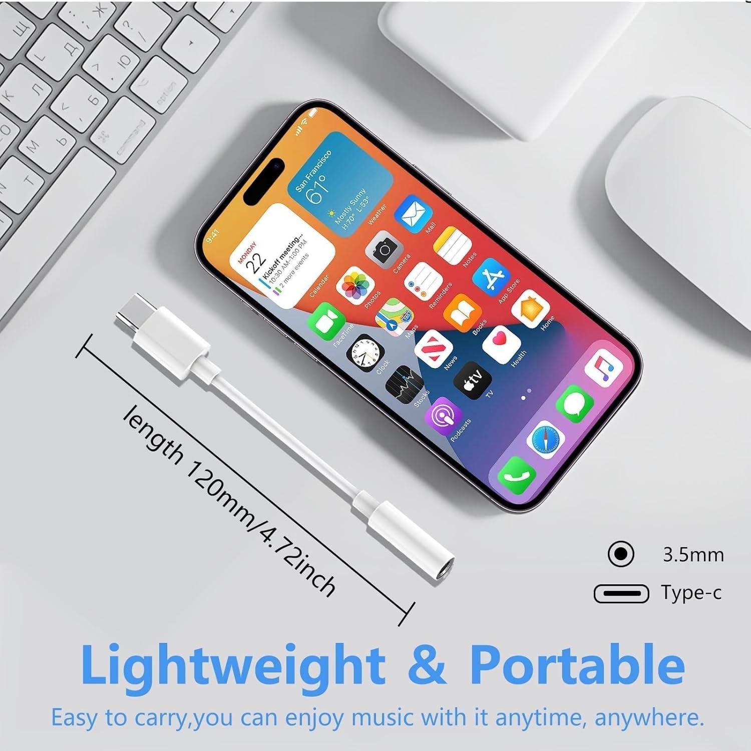 Adaptador USB C a 3.5mm Seulliya - Audio Hi-Res 2Pack