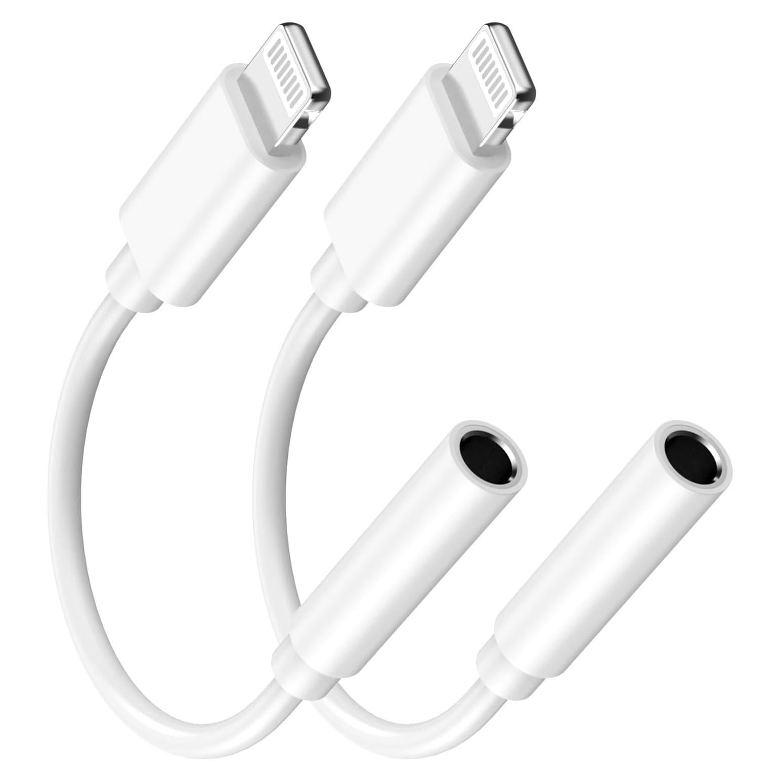 Adaptador de Auriculares 3.5mm Lightning IIOZO - 2 Paquetes