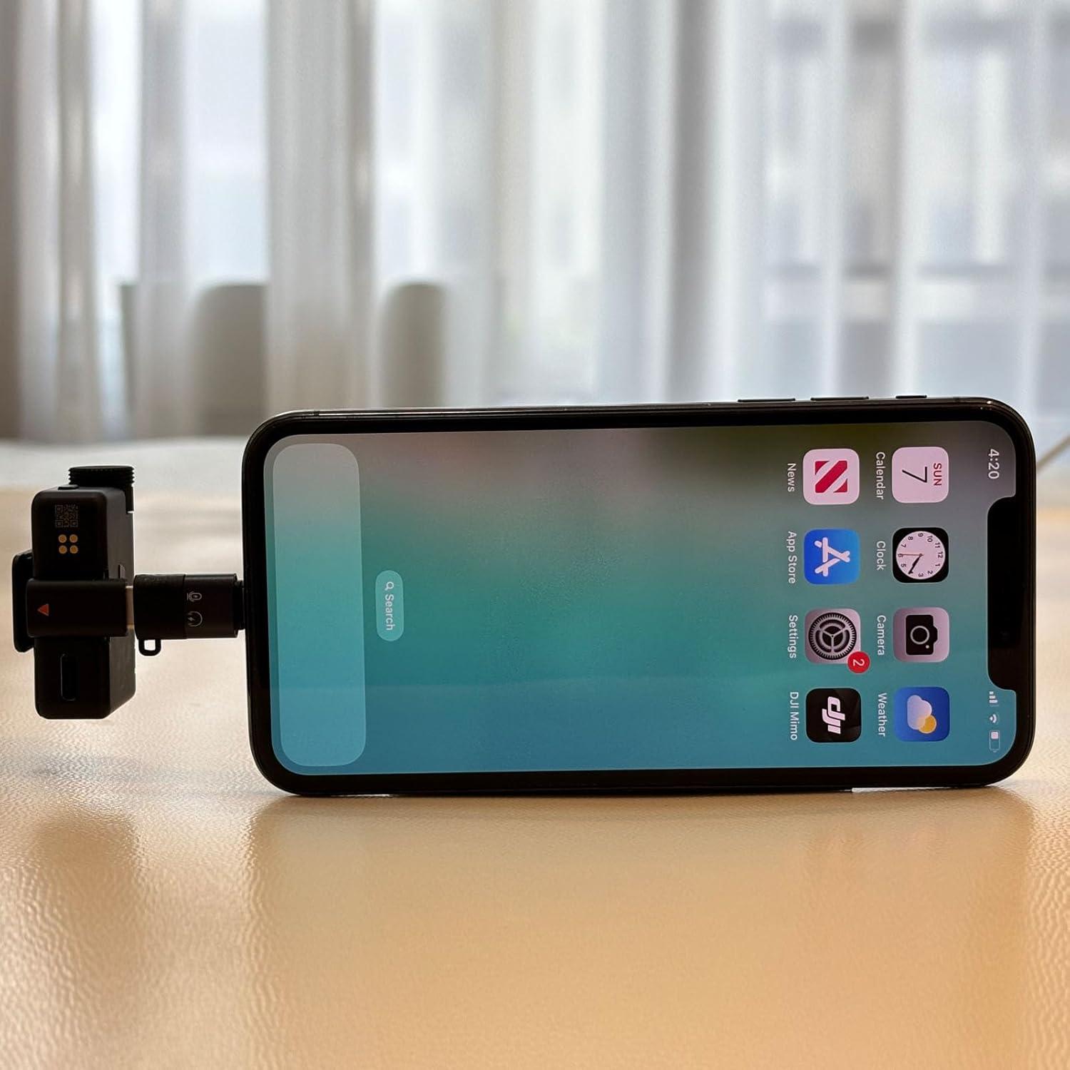 Adaptador DJI Mic Mini Tipo C a Lightning para iPhone 14-11