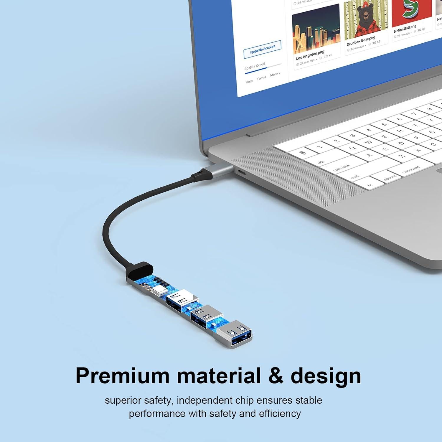 Hub Lightning a USB 3.0 Belcompany 4-en-1 con carga rápida