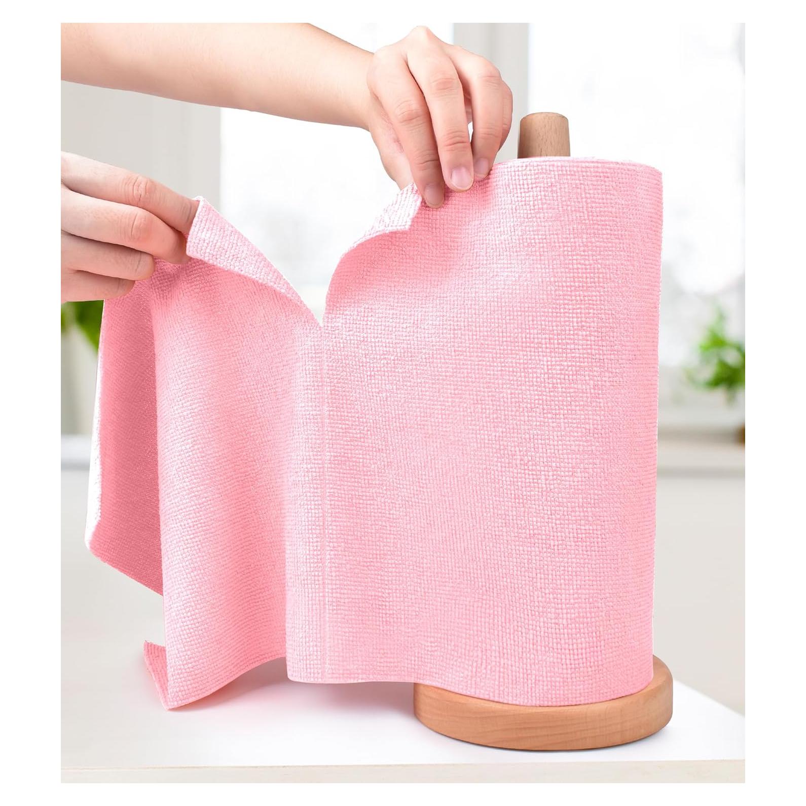 KitchLife Paños de Microfibra Reutilizables 20 Hojas Rosa