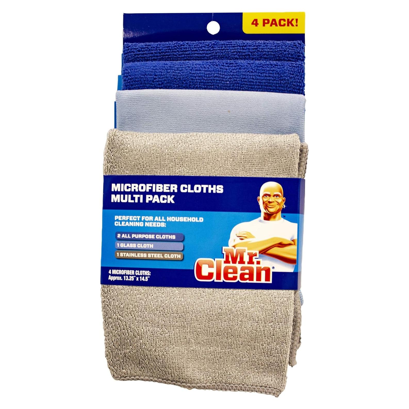 Paño de Microfibra Mr. Clean Paquete Múltiple 4 Unidades