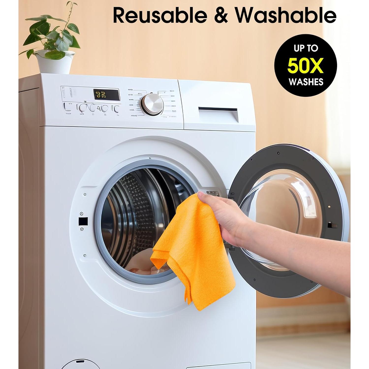 Rollo de Toallas de Microfibra KitchLife 100 Hojas Amarillo