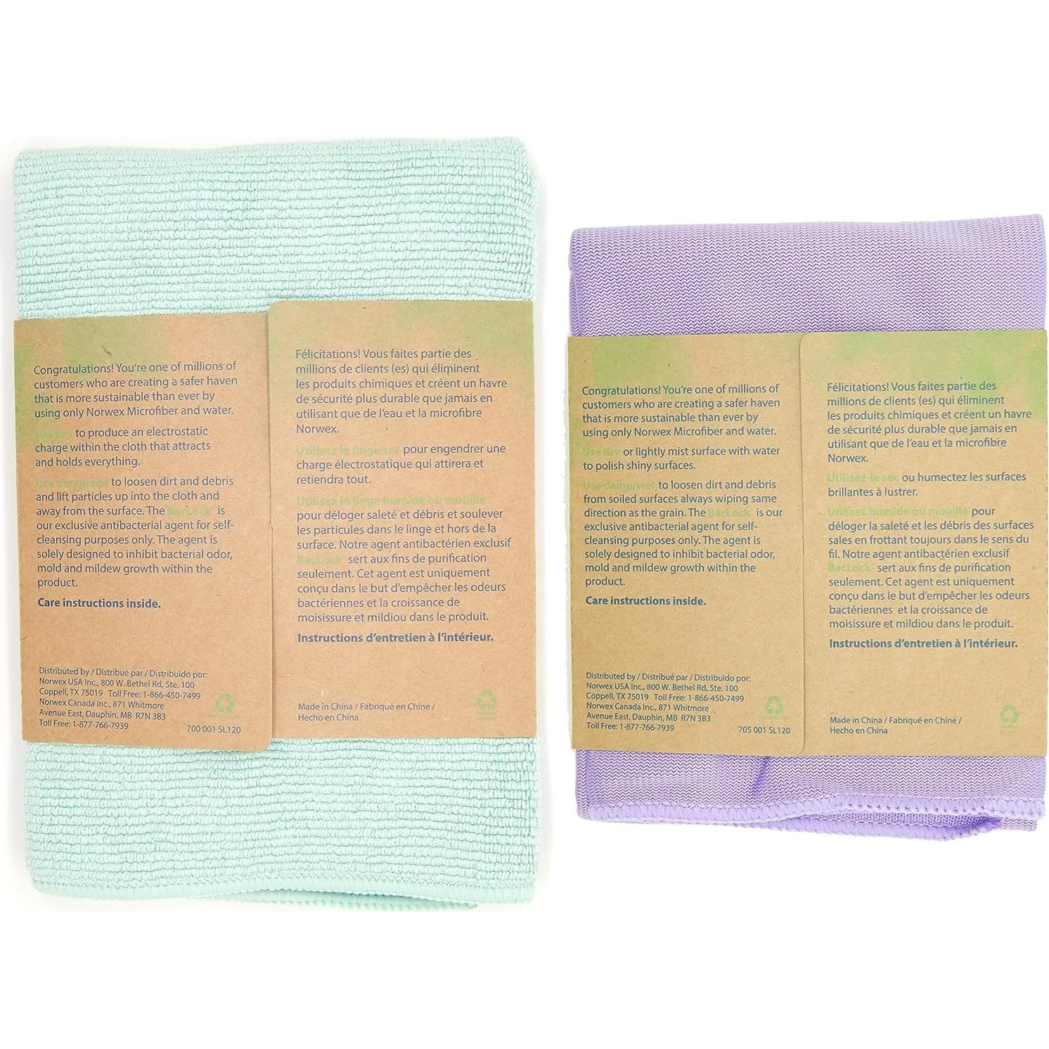 Paquete Básico Norwex - Paño de Limpieza de Ventanas y Plumería