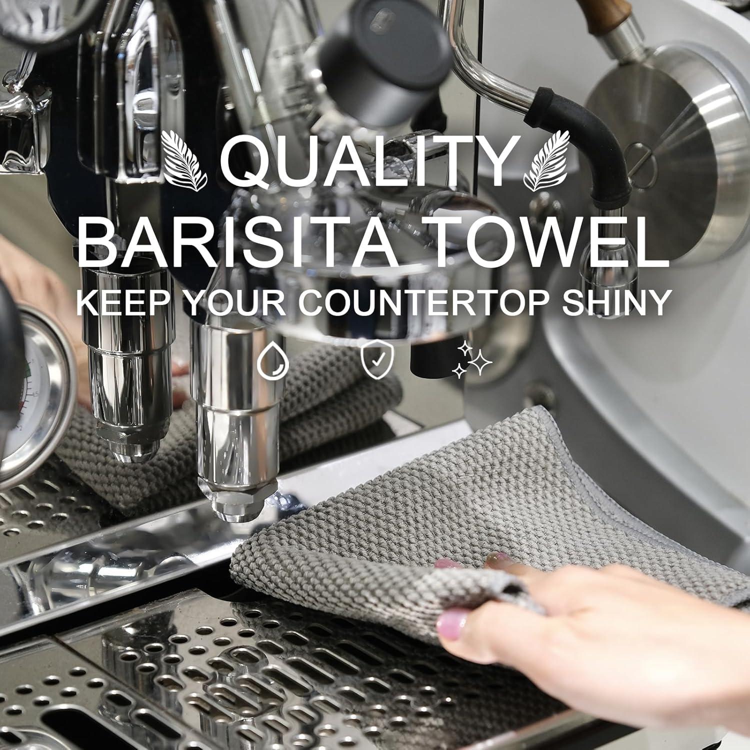 Toallas de Barista Cnyobvi 6Pack Microfibra 30x30cm