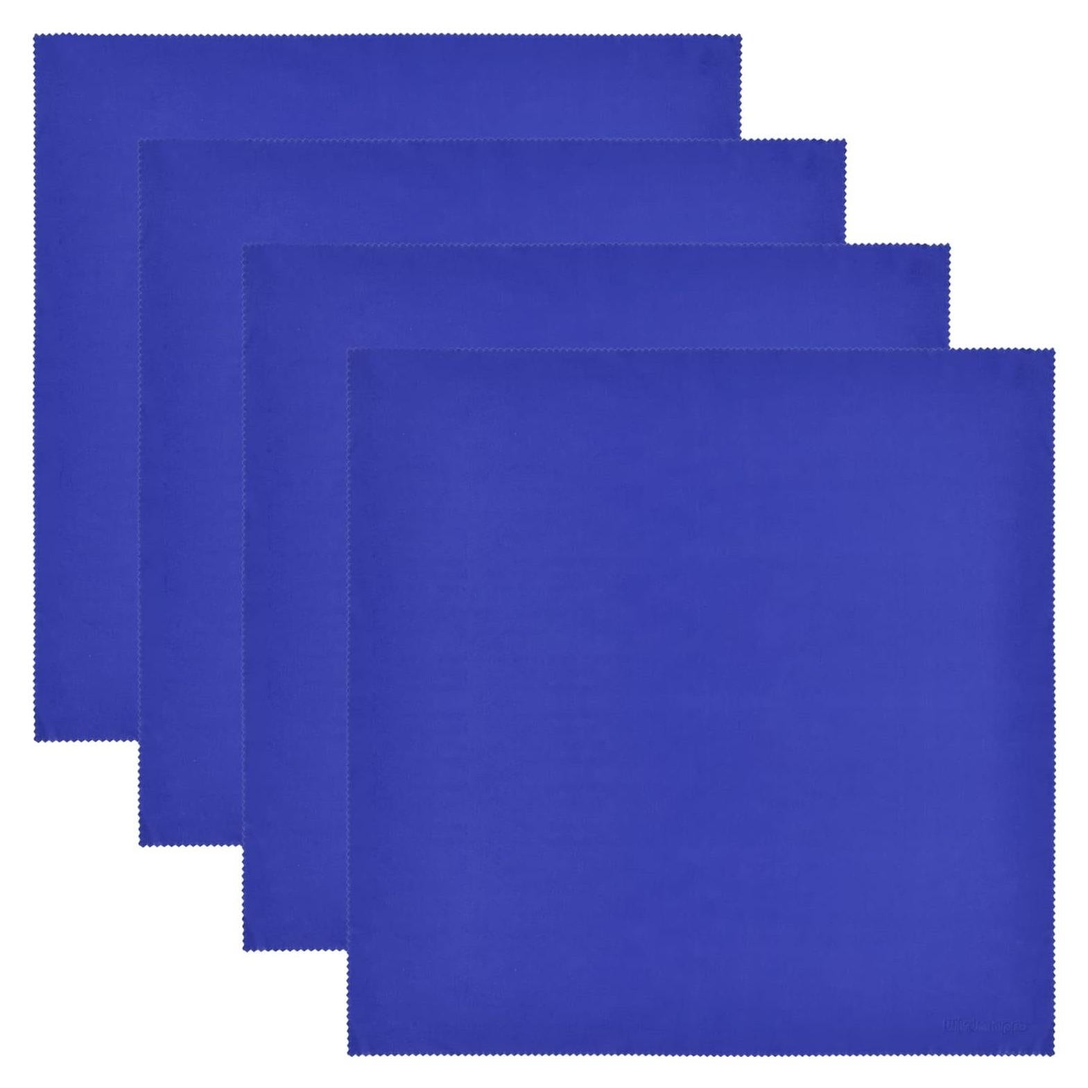 Paquete de 4 Paños de Microfibra Wisdompro 40x40 cm Azul