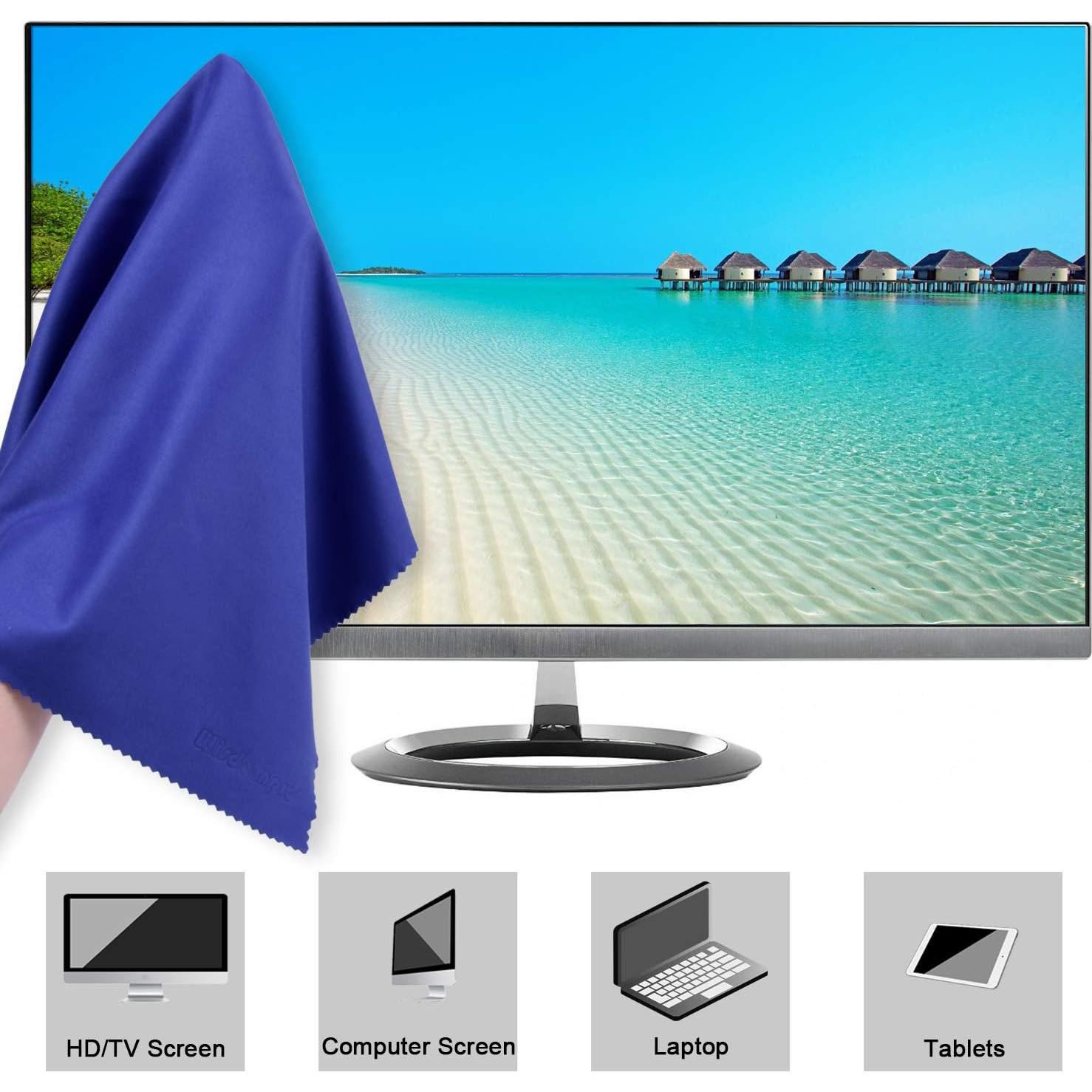 Paquete de 4 Paños de Microfibra Wisdompro 40x40 cm Azul