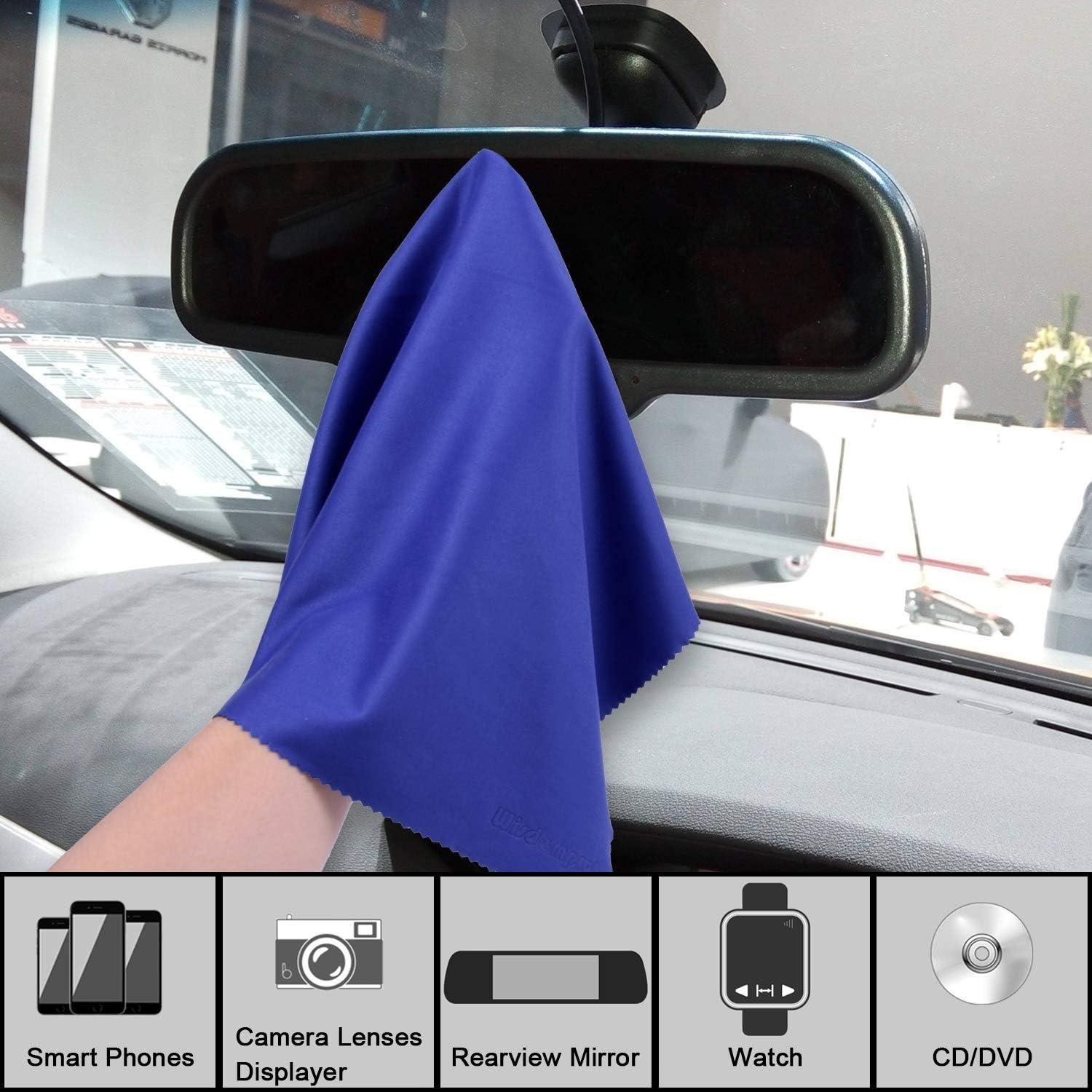 Paquete de 4 Paños de Microfibra Wisdompro 40x40 cm Azul