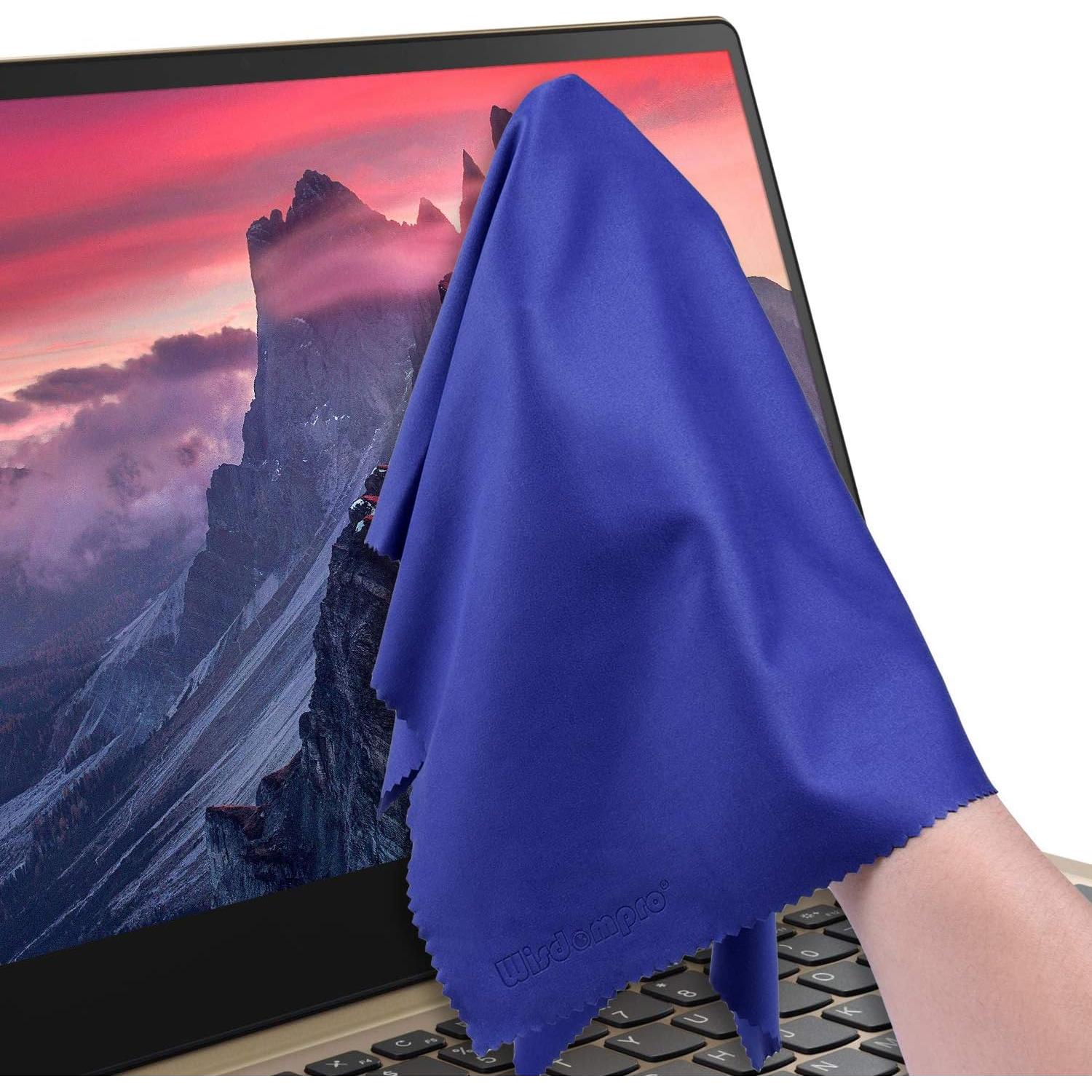 Paquete de 4 Paños de Microfibra Wisdompro 40x40 cm Azul